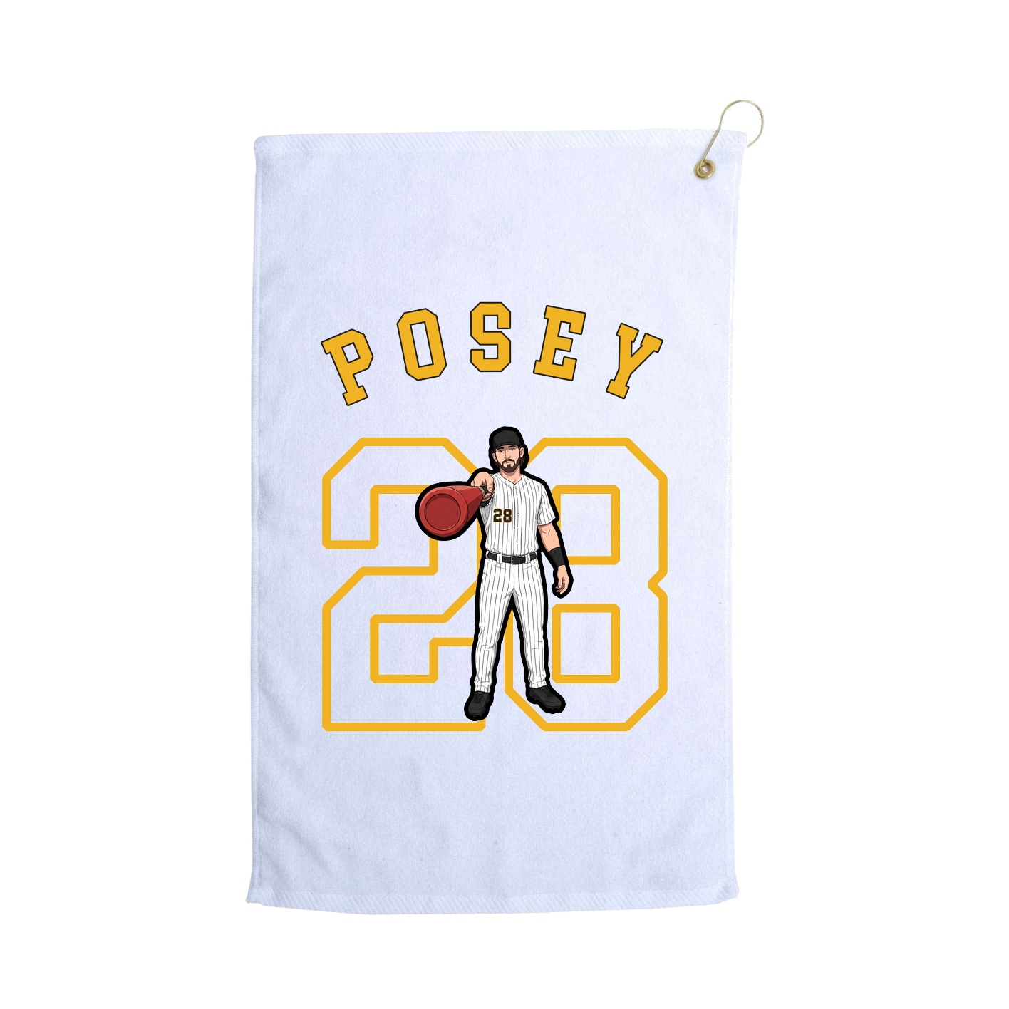 Golf Towel — Shirsey Arch in White