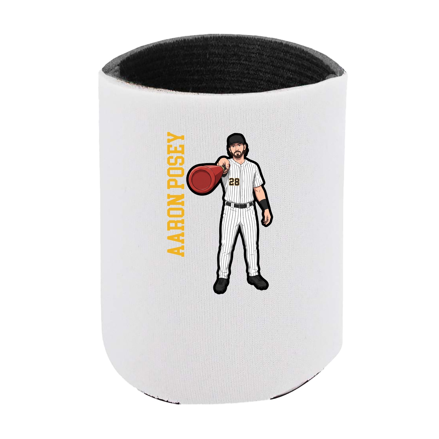 Can Holder — Name Vertical in White
