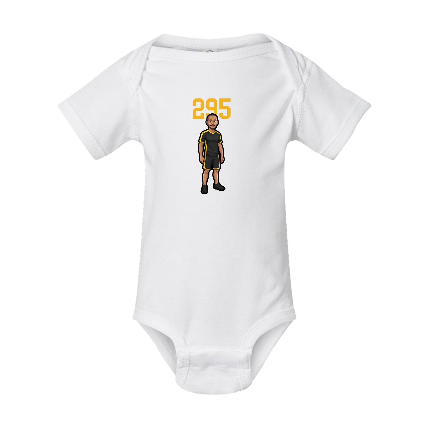 Baby Onesie — Number Top in White