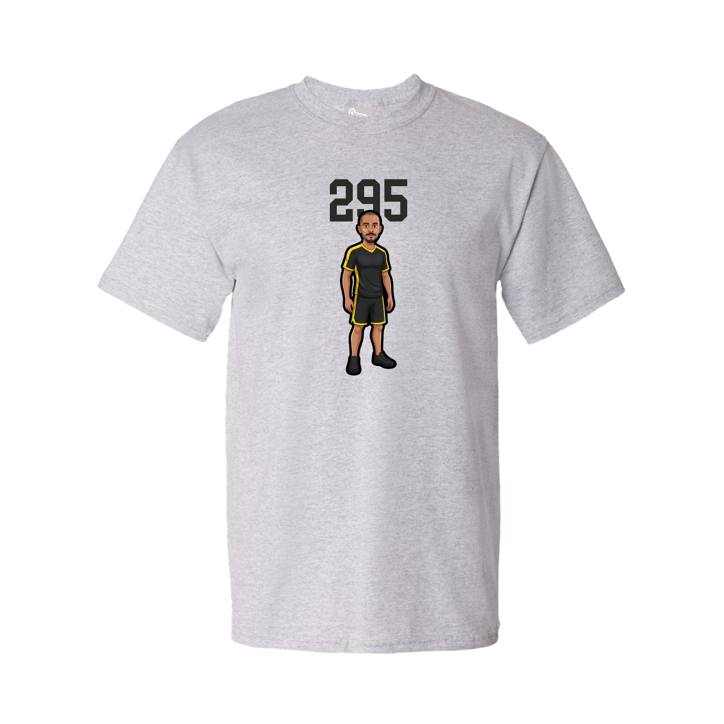 Youth Tee — Number Top in Grey