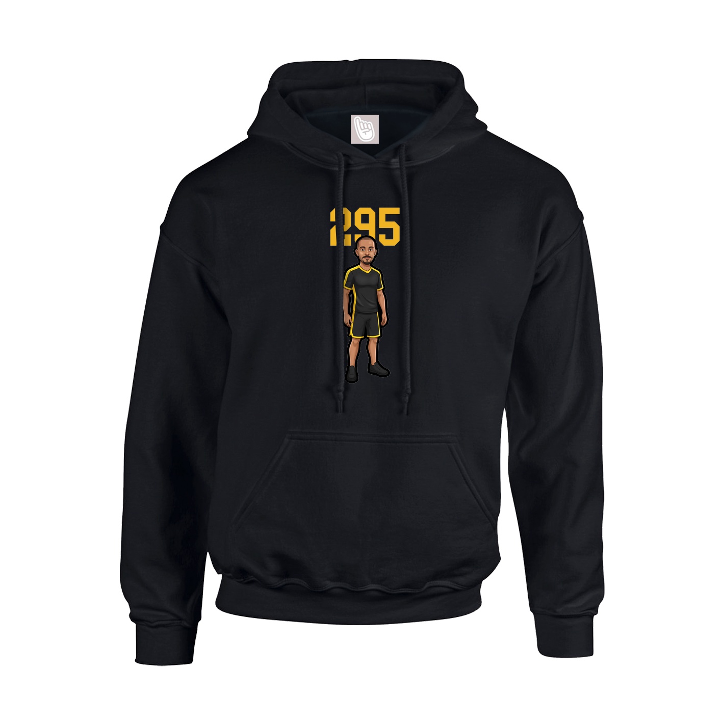 Youth Hoodie — Number Top in Black
