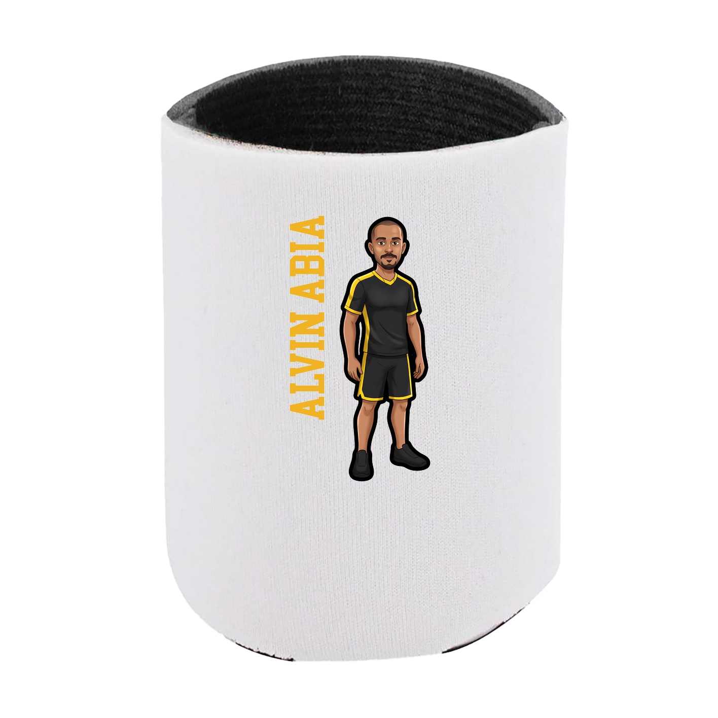 Can Holder — Name Vertical in White