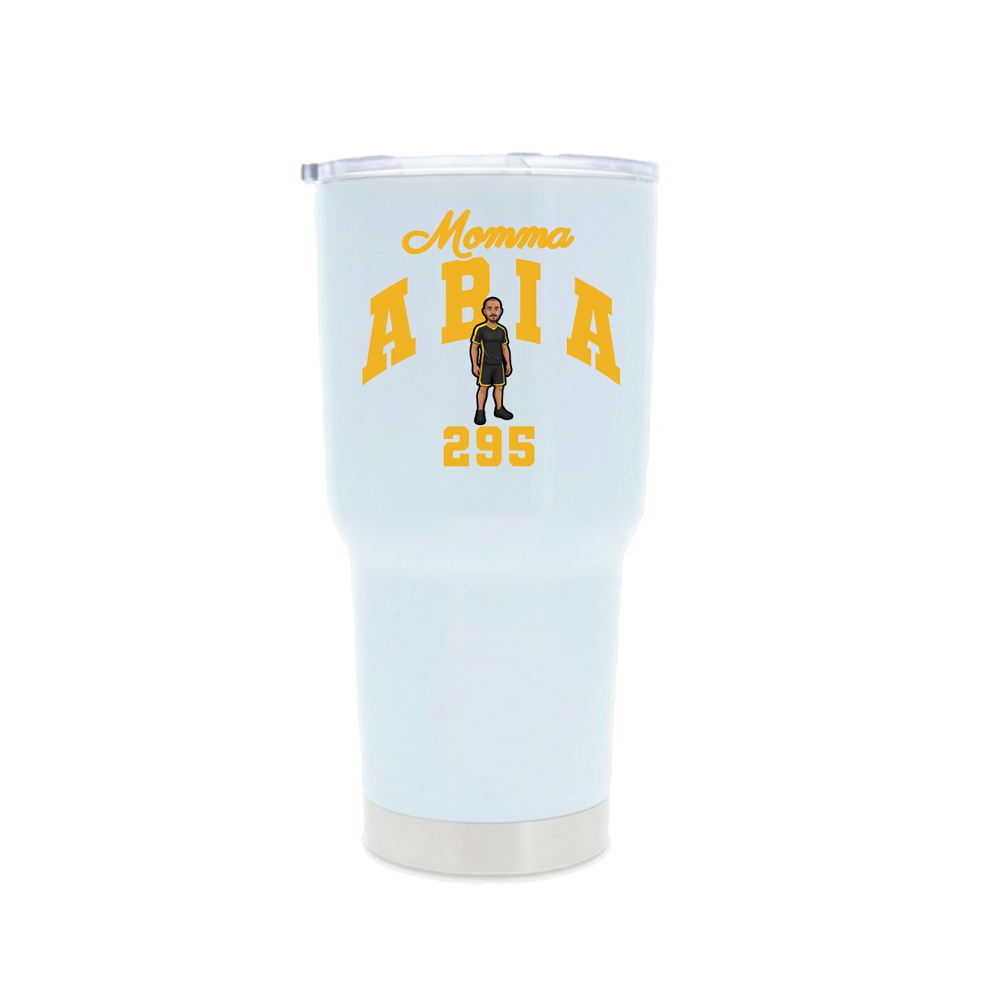 30oz Stainless Steel Tumbler — Mothers Day Arch in White