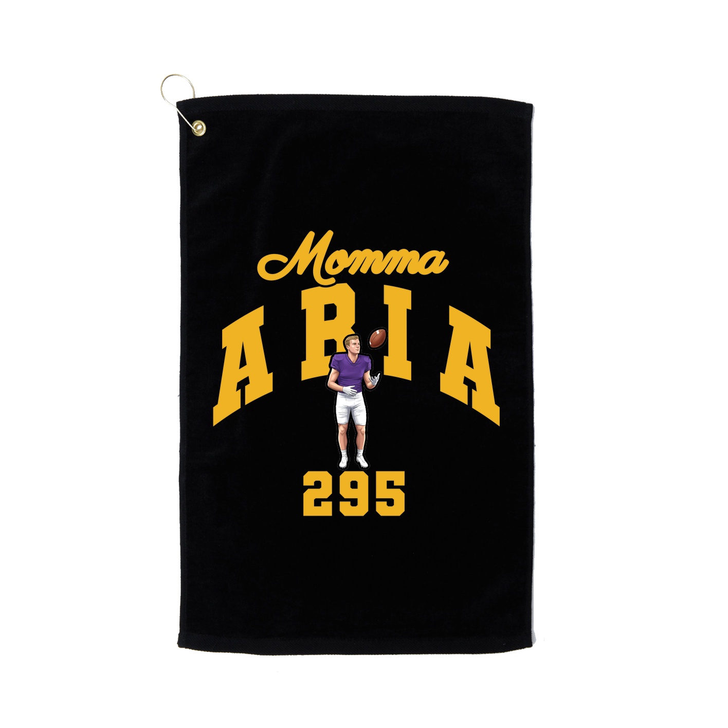 Golf Towel — Mothers Day Arch in Black