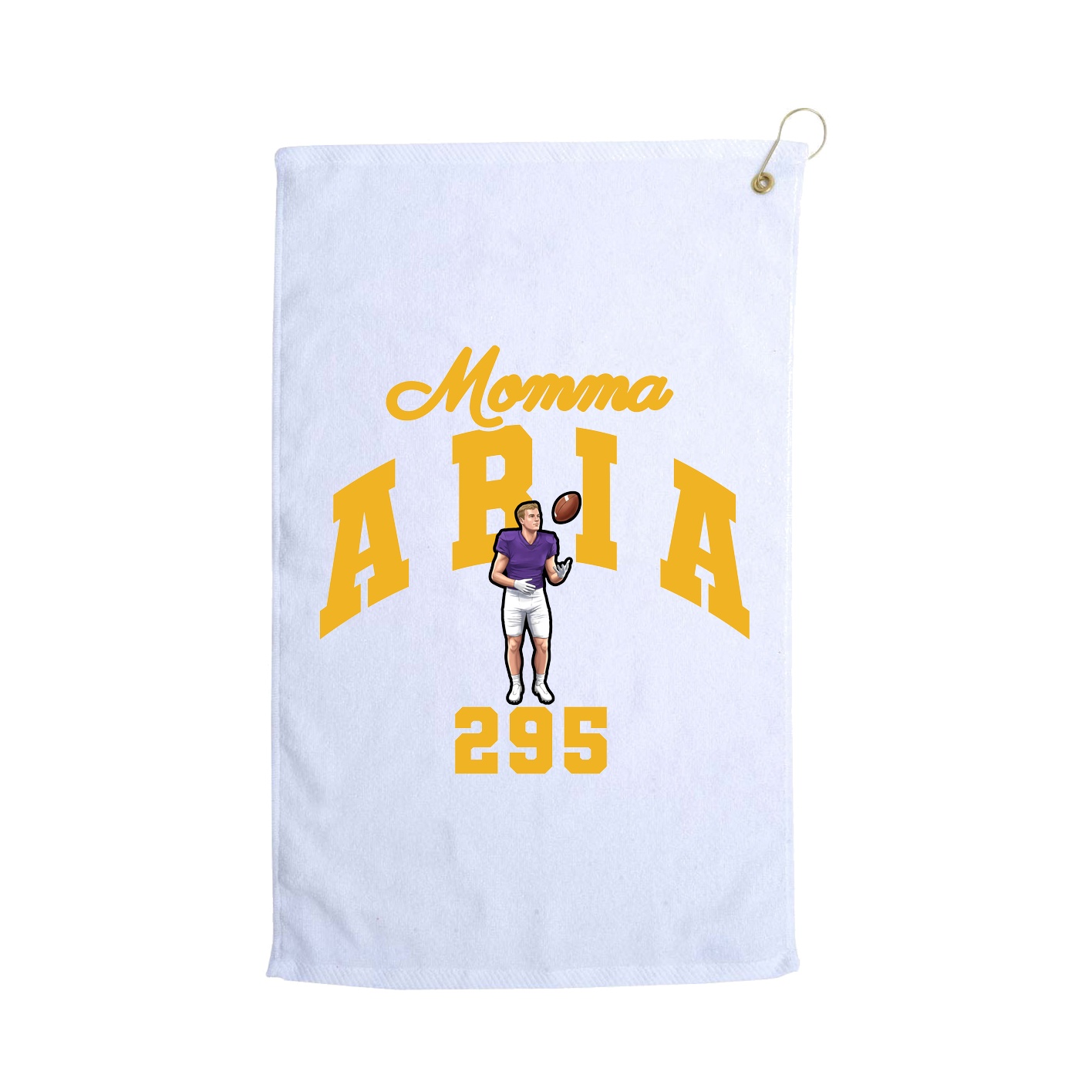Golf Towel — Mothers Day Arch in White
