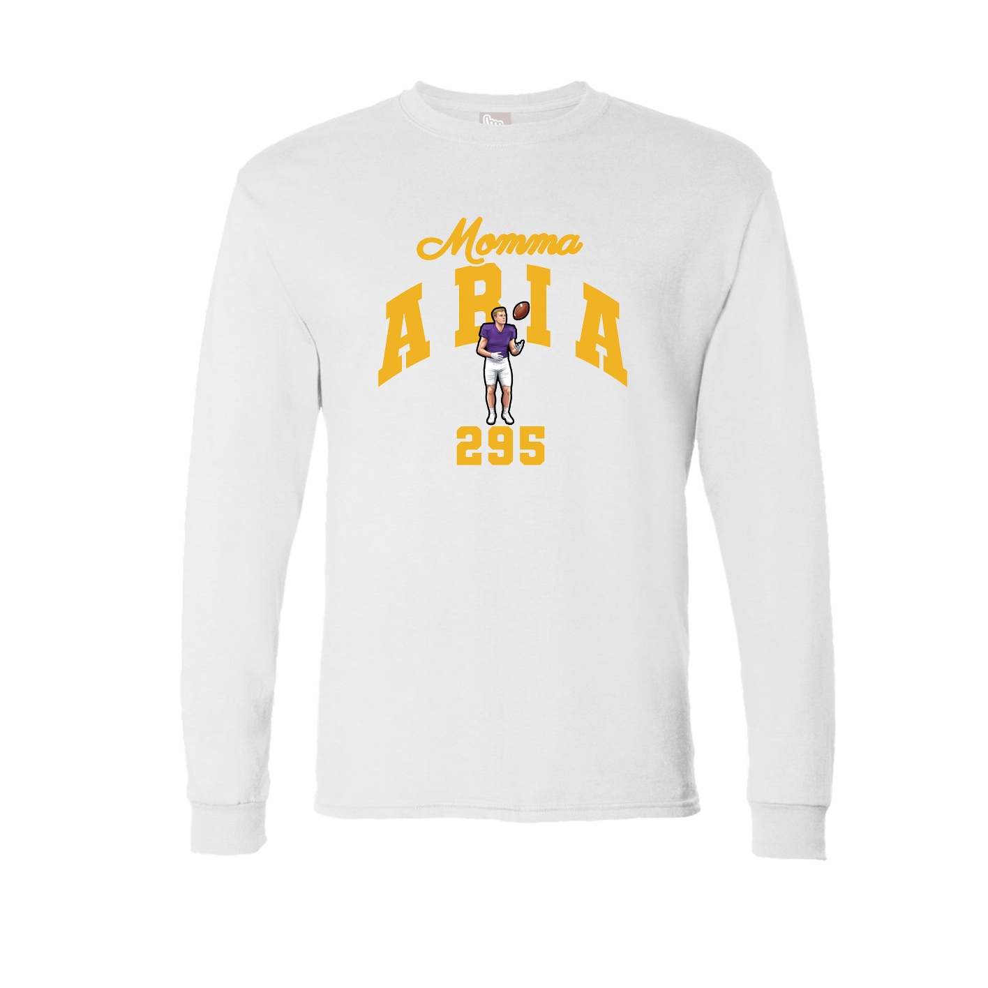 Long Sleeve Tee — Mothers Day Arch in White