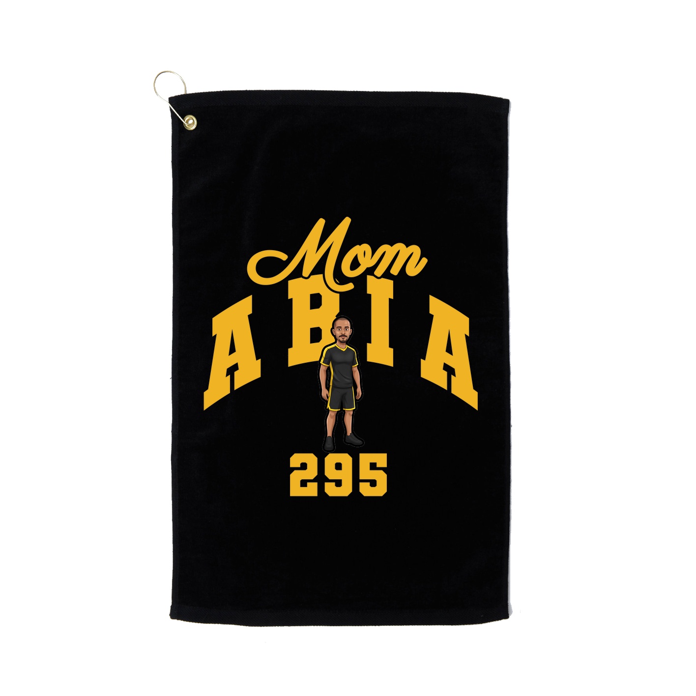 Golf Towel — Mothers Day Arch in Black