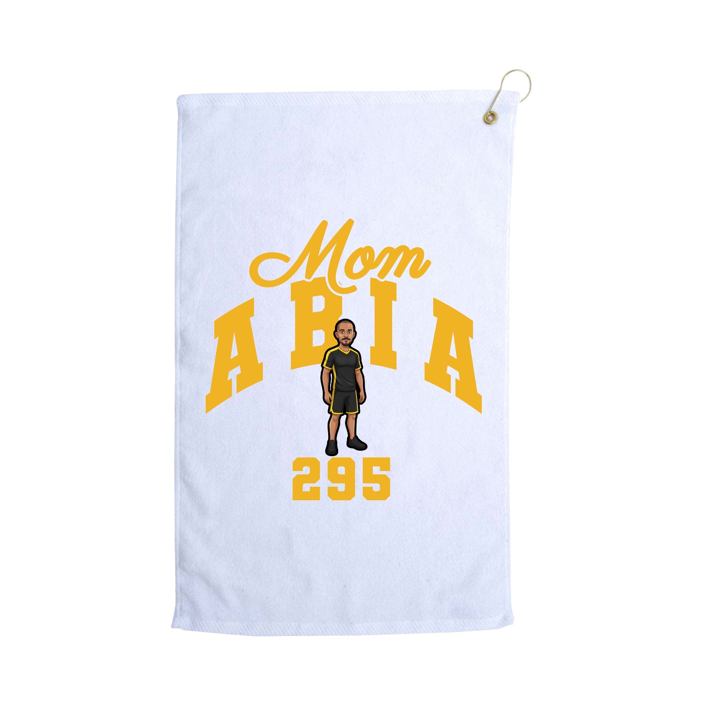 Golf Towel — Mothers Day Arch in White