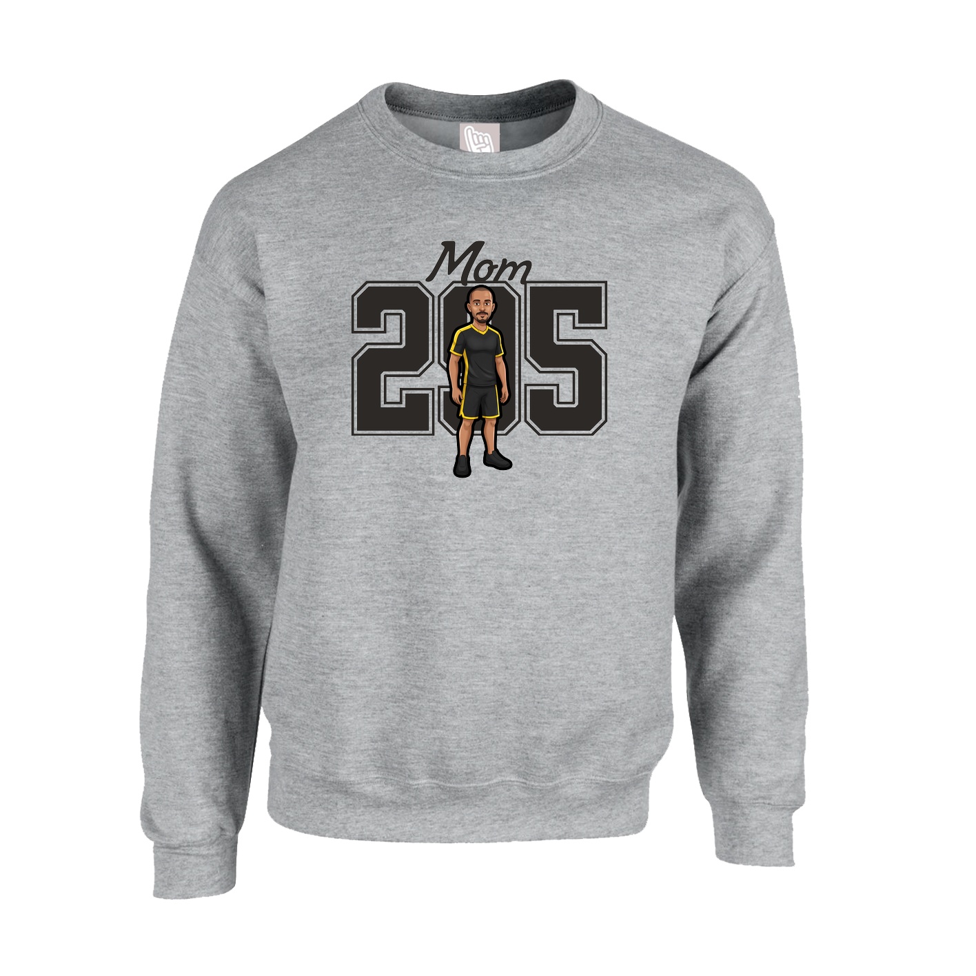 Fleece Crew — Mothers Day Shirsey in Grey