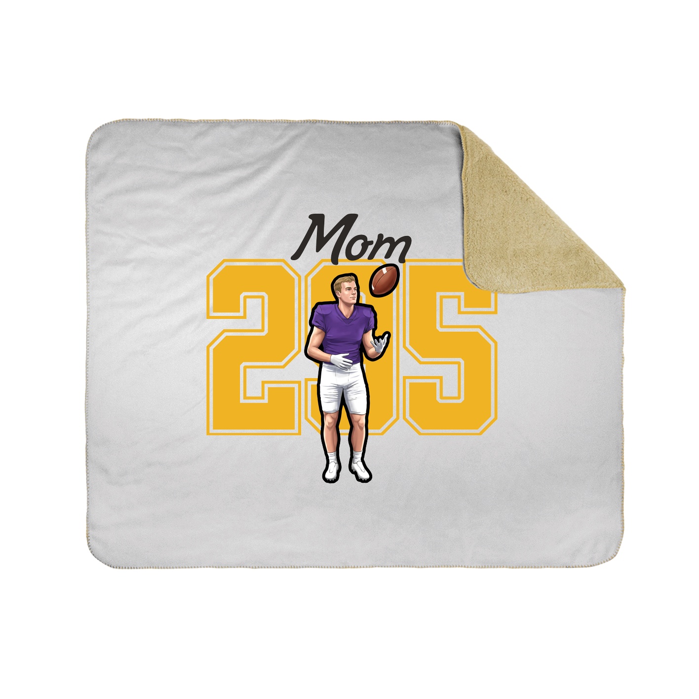 Throw Blanket — Mothers Day Shirsey in White