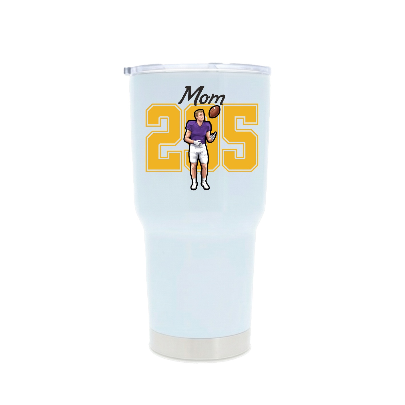 30oz Stainless Steel Tumbler — Mothers Day Shirsey in White