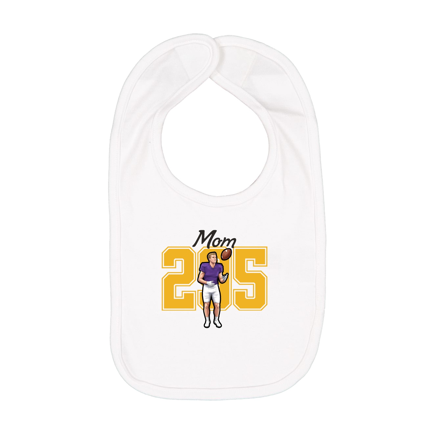 Infant Bib — Mothers Day Shirsey in White