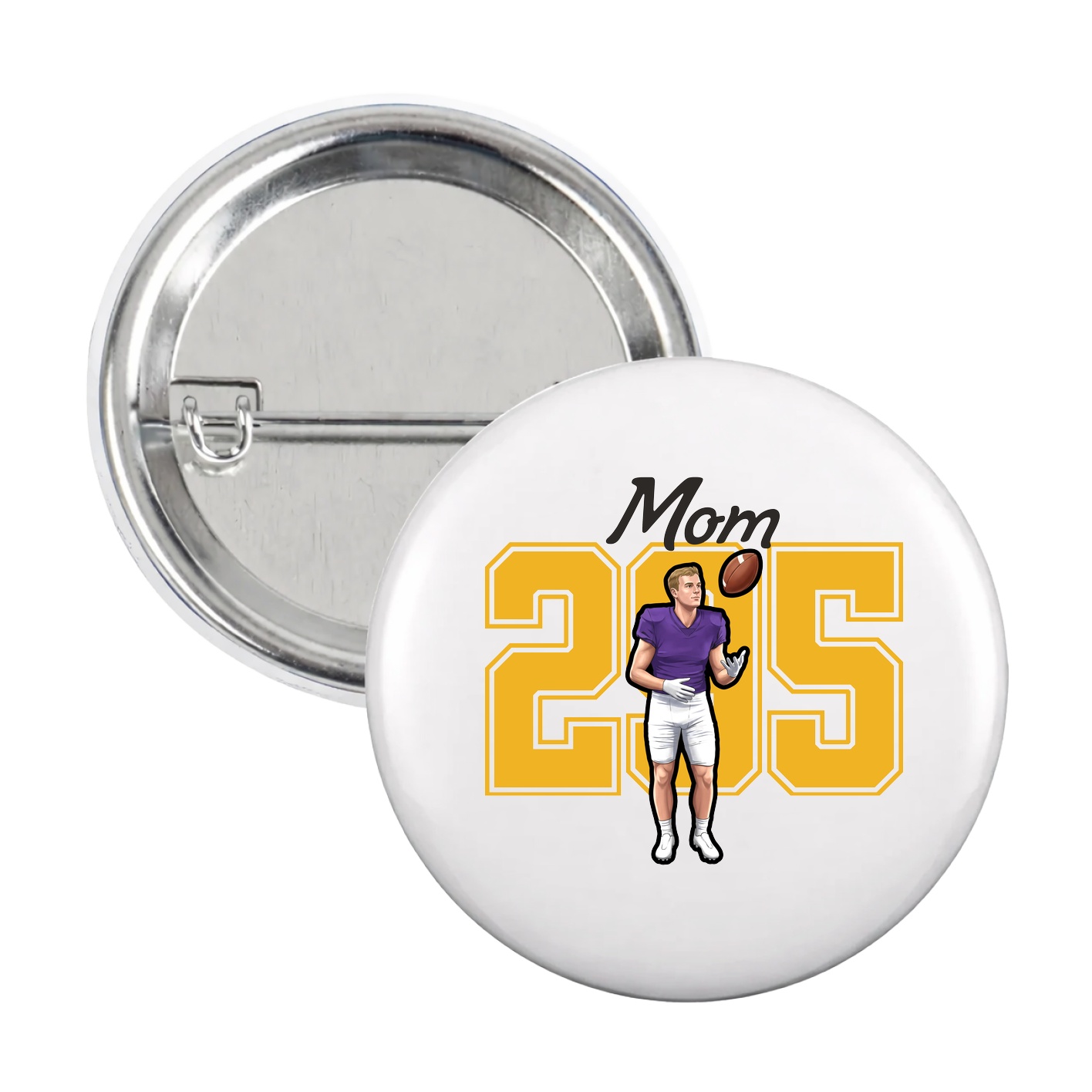 Game Day Button — Mothers Day Shirsey in White