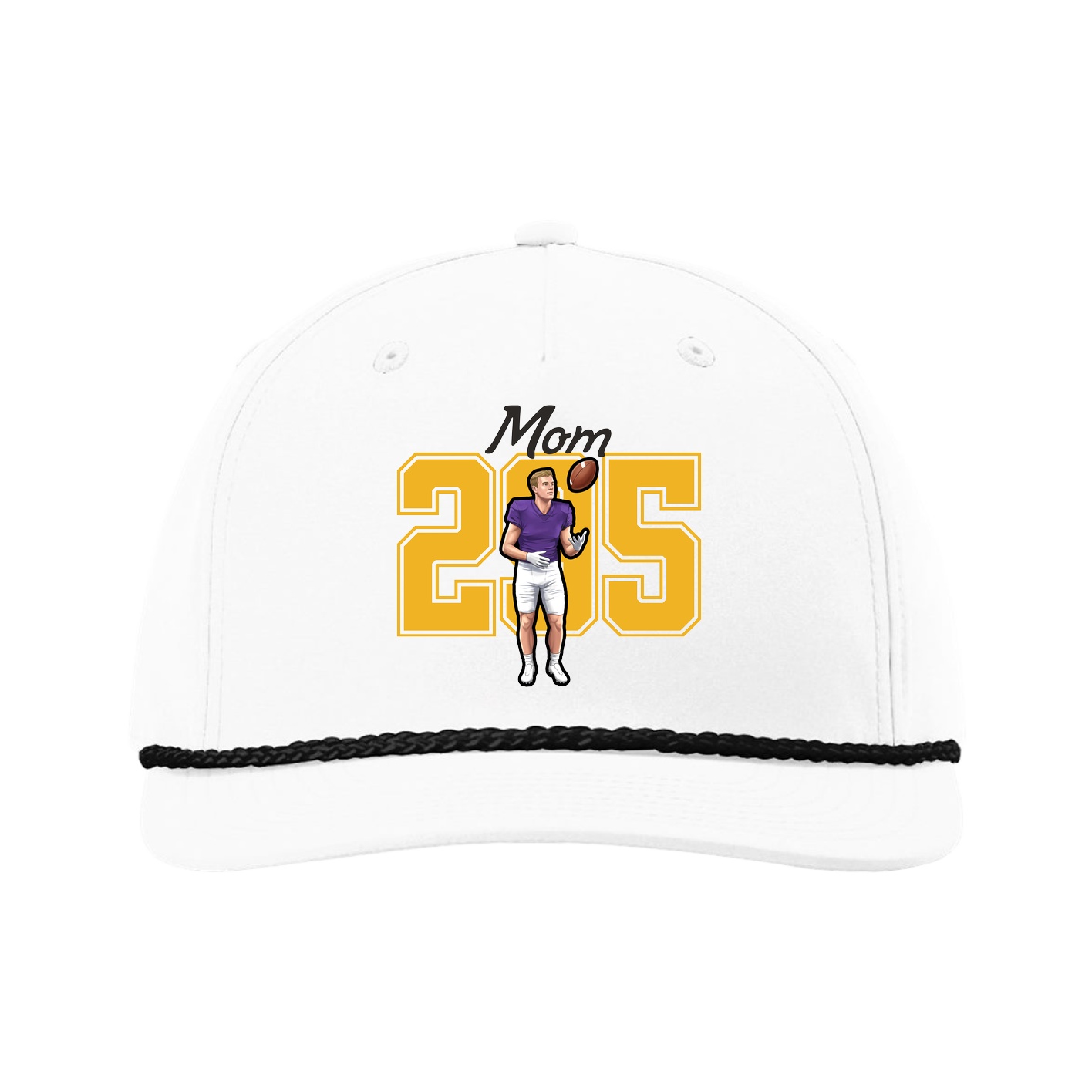Five-Panel Classic Rope Cap — Mothers Day Shirsey in White