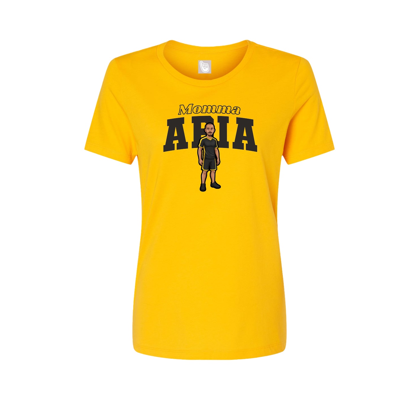 Womens Tee — Mothers Day Block in Gold
