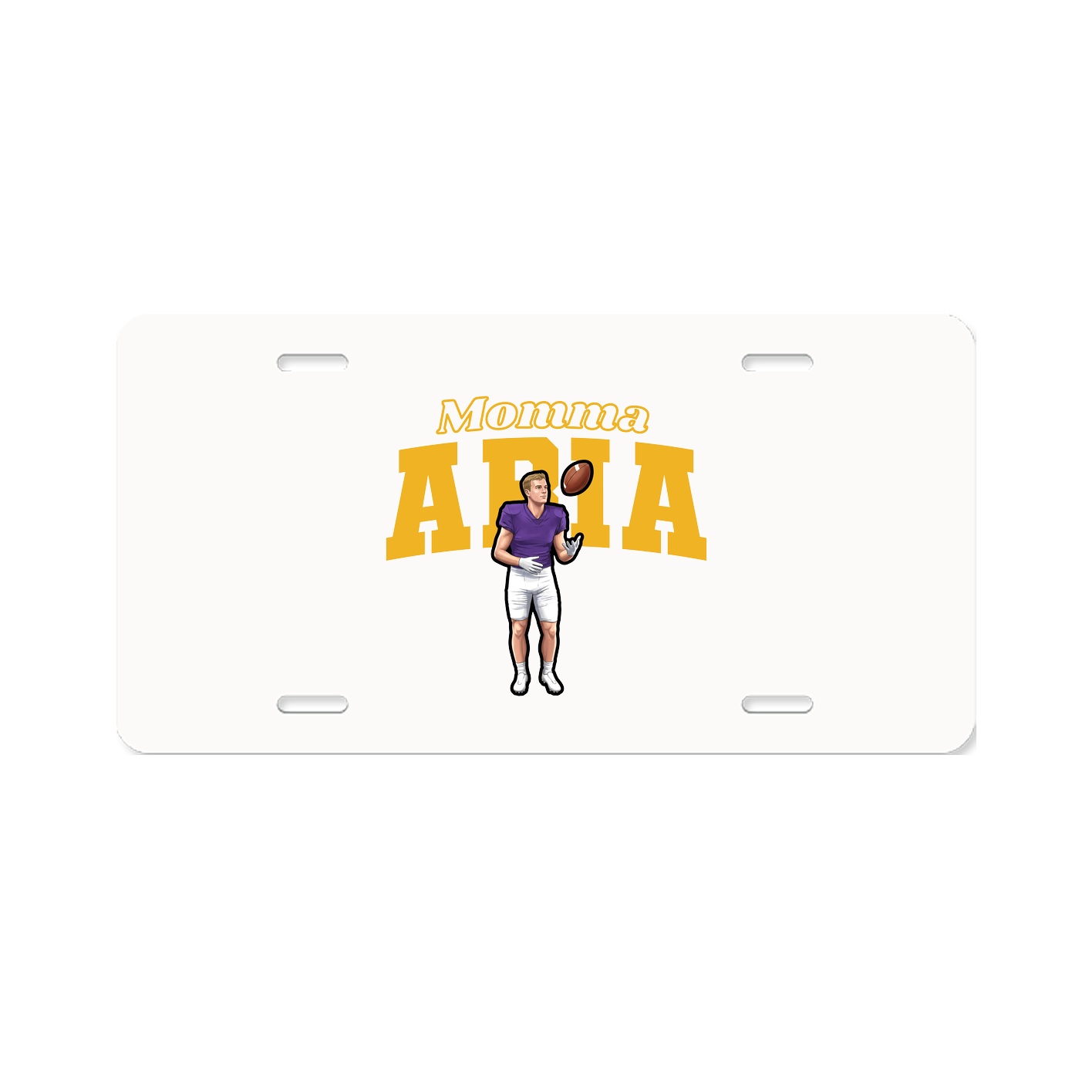 License Plate — Mothers Day Block in Classic