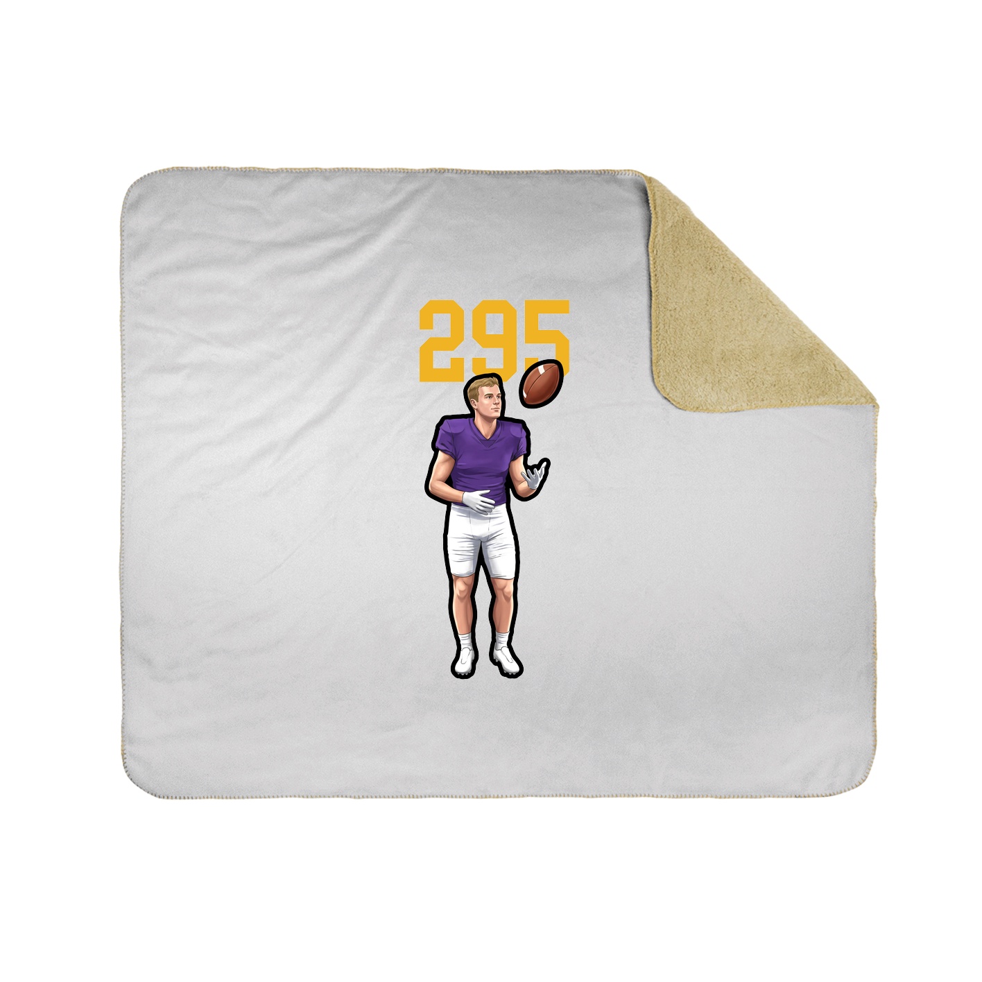 50x60 Sherpa Lined Throw Blanket