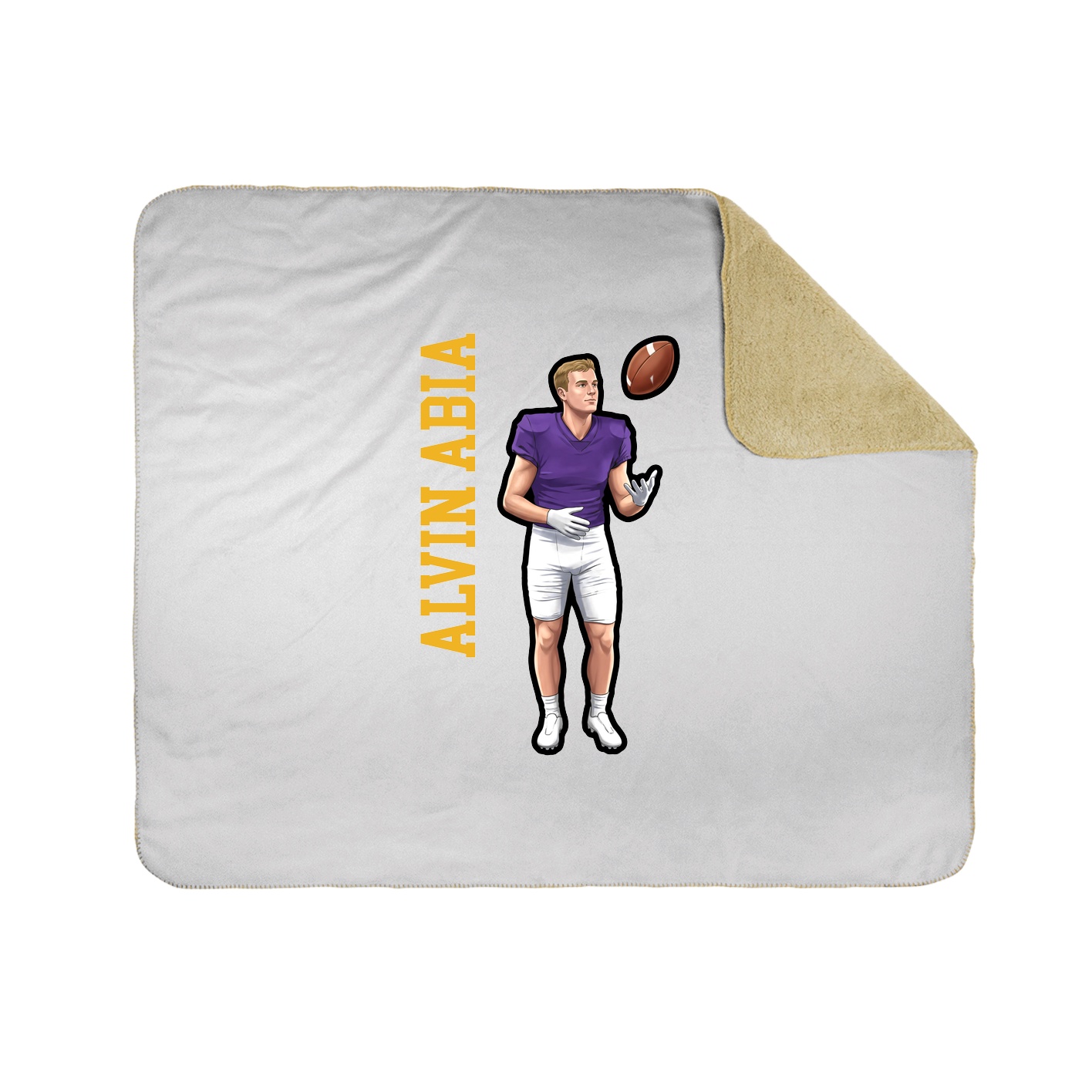 50x60 Sherpa Lined Throw Blanket