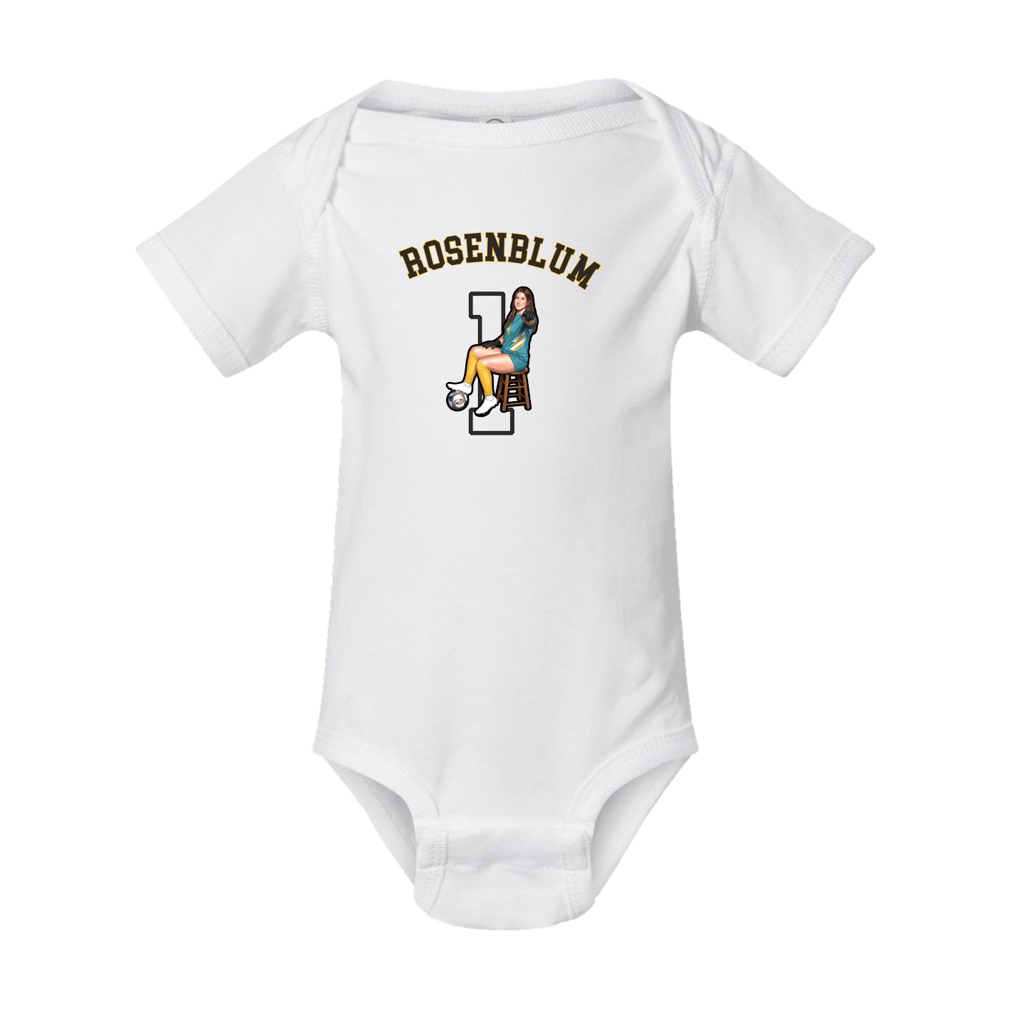 Baby Onesie — Shirsey Arch in White
