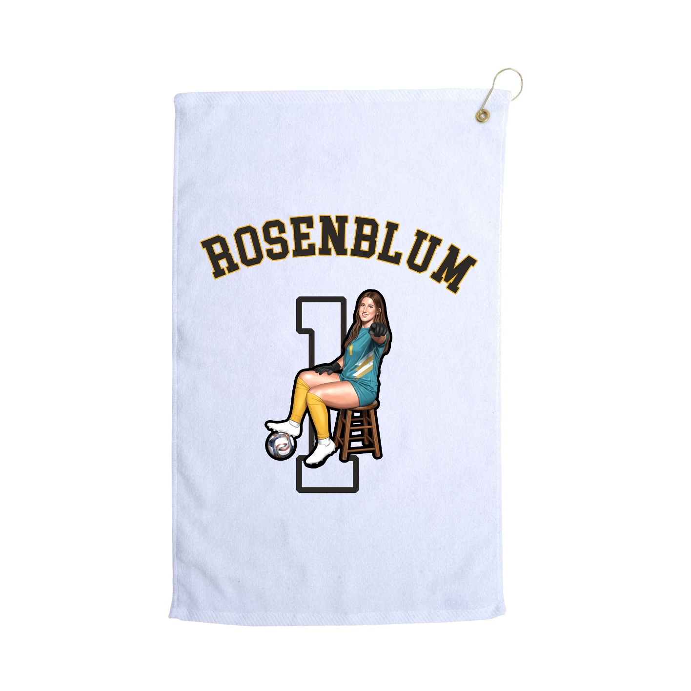 Golf Towel — Shirsey Arch in White