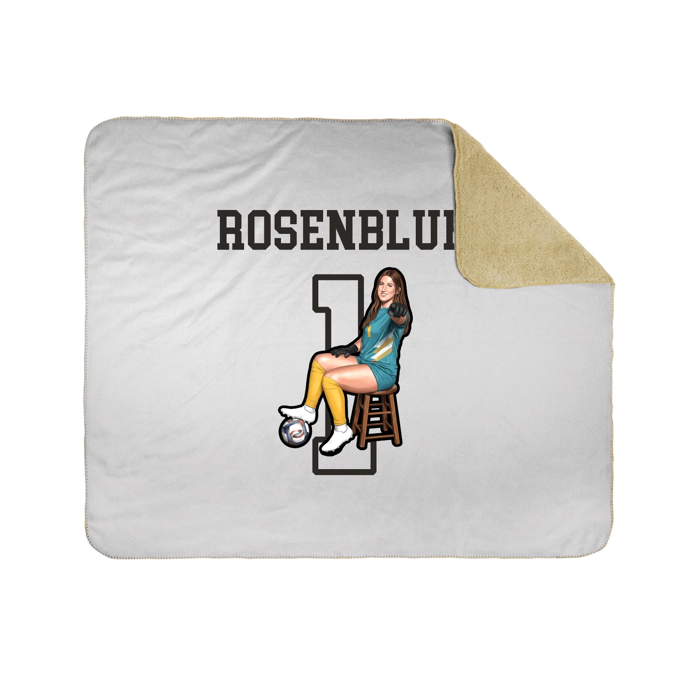 Throw Blanket — Shirsey in White