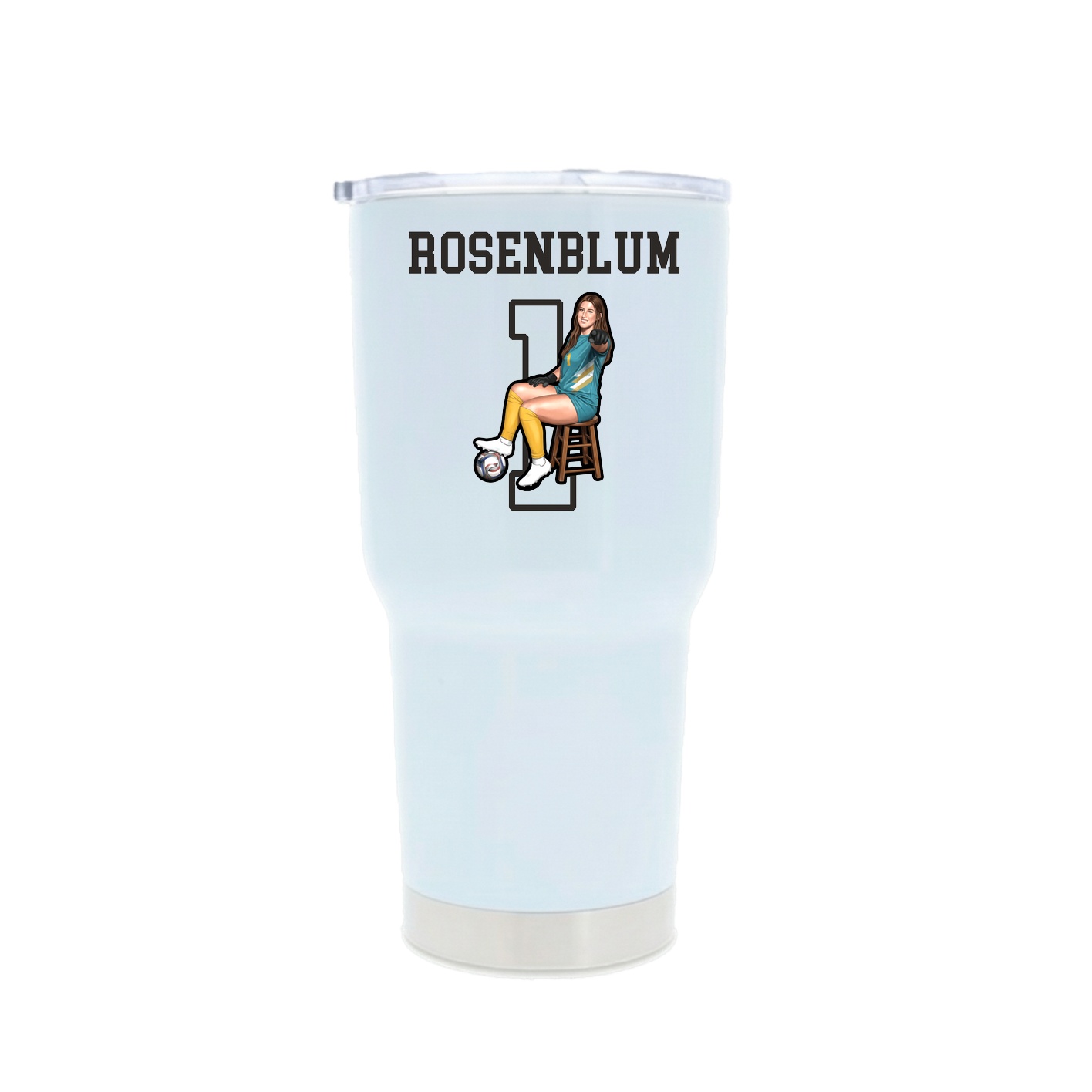 30oz Stainless Steel Tumbler — Shirsey in White