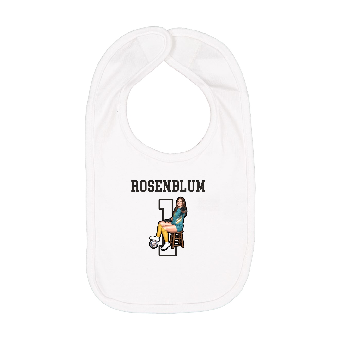 Infant Bib — Shirsey in White