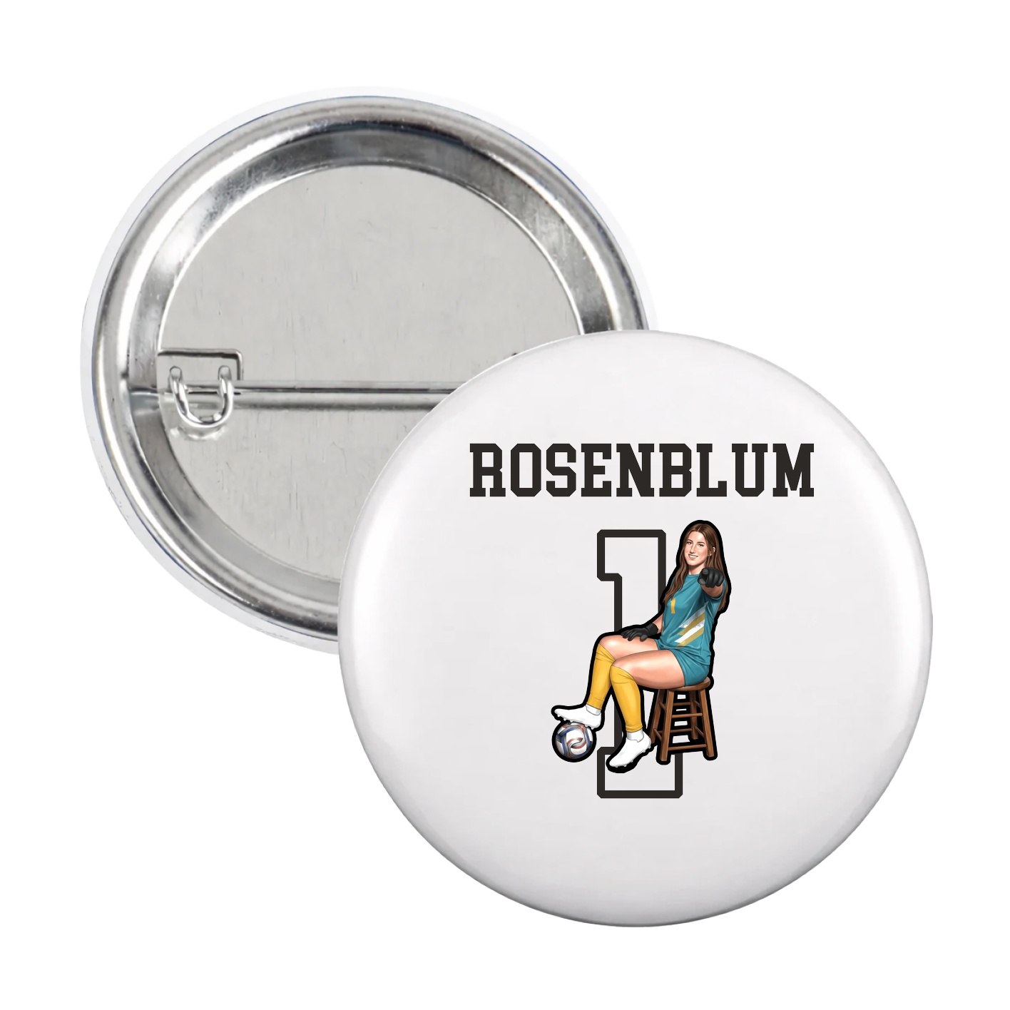 Game Day Button — Shirsey in White