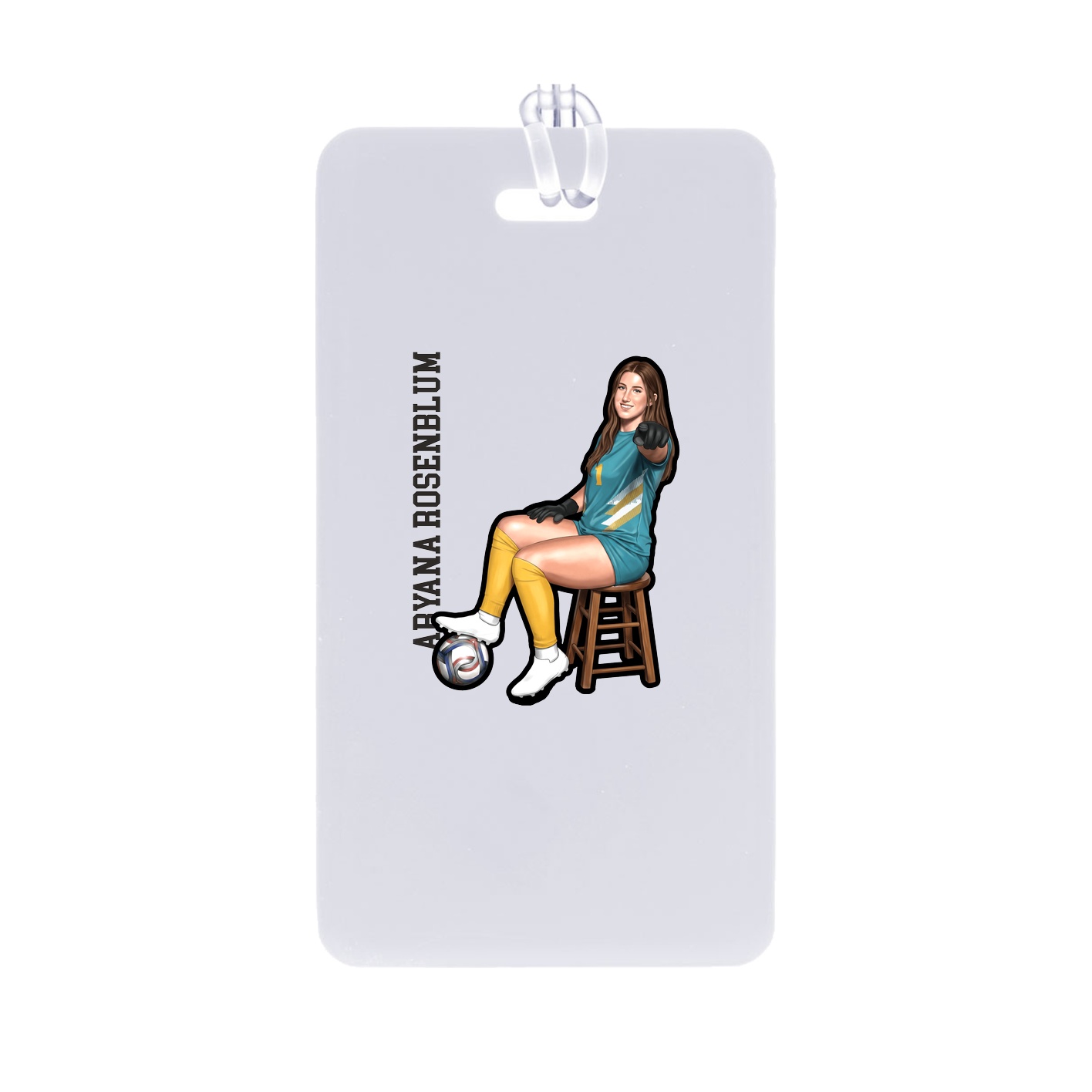 Bag Tag — Name Vertical in Classic