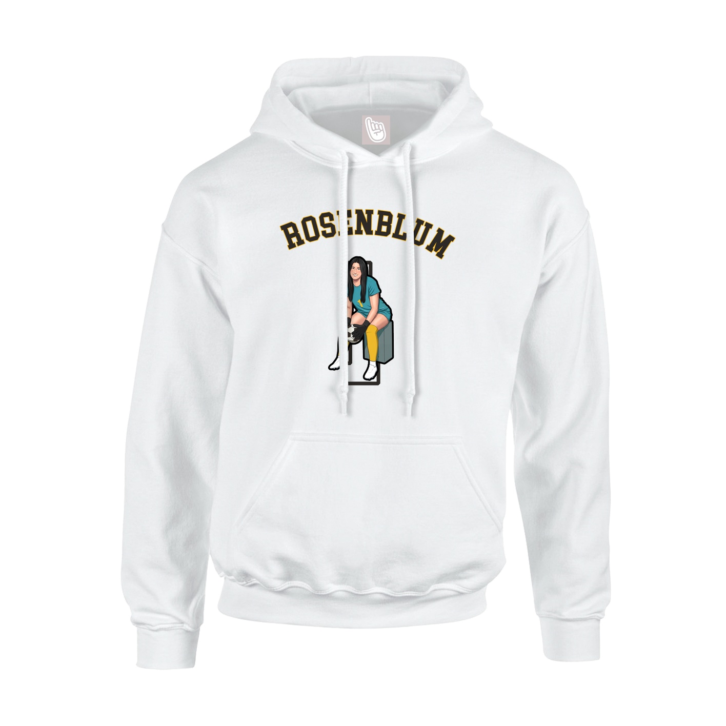 Hoodie — Shirsey Arch in White