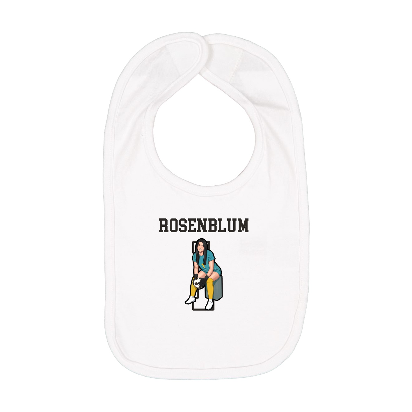 Infant Bib — Shirsey in White