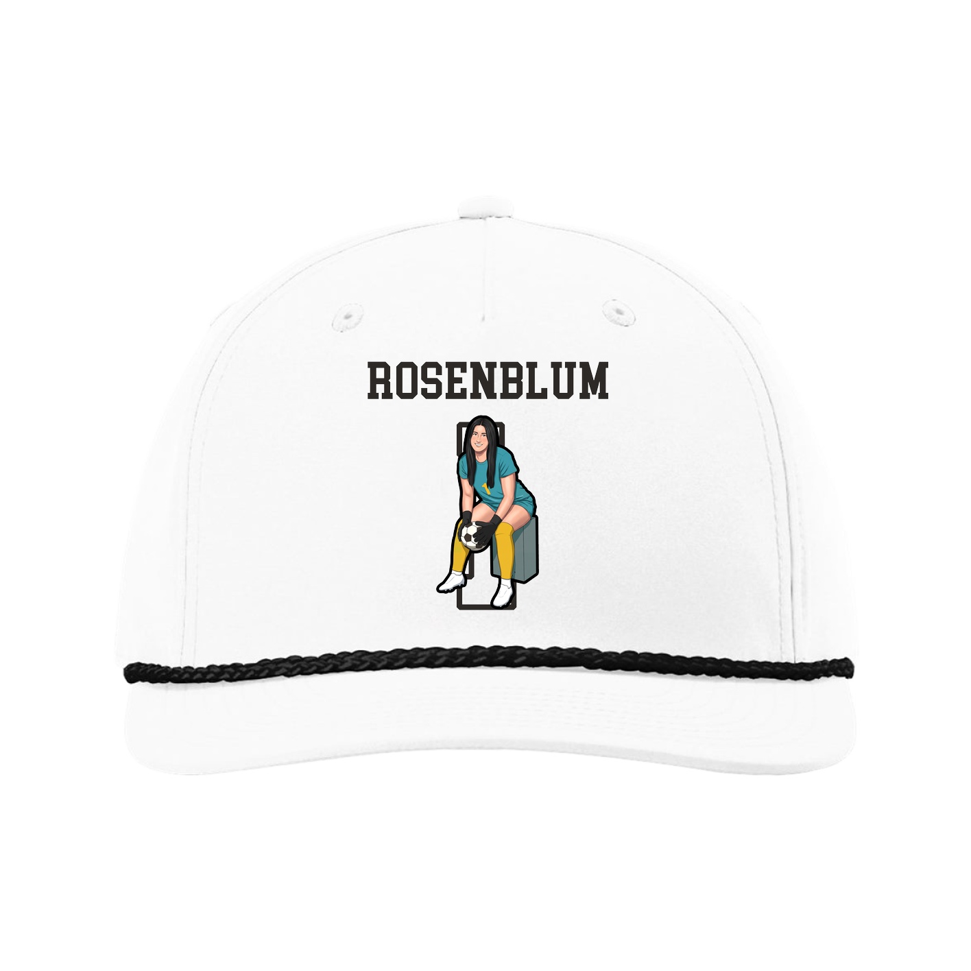 Five-Panel Classic Rope Cap — Shirsey in White
