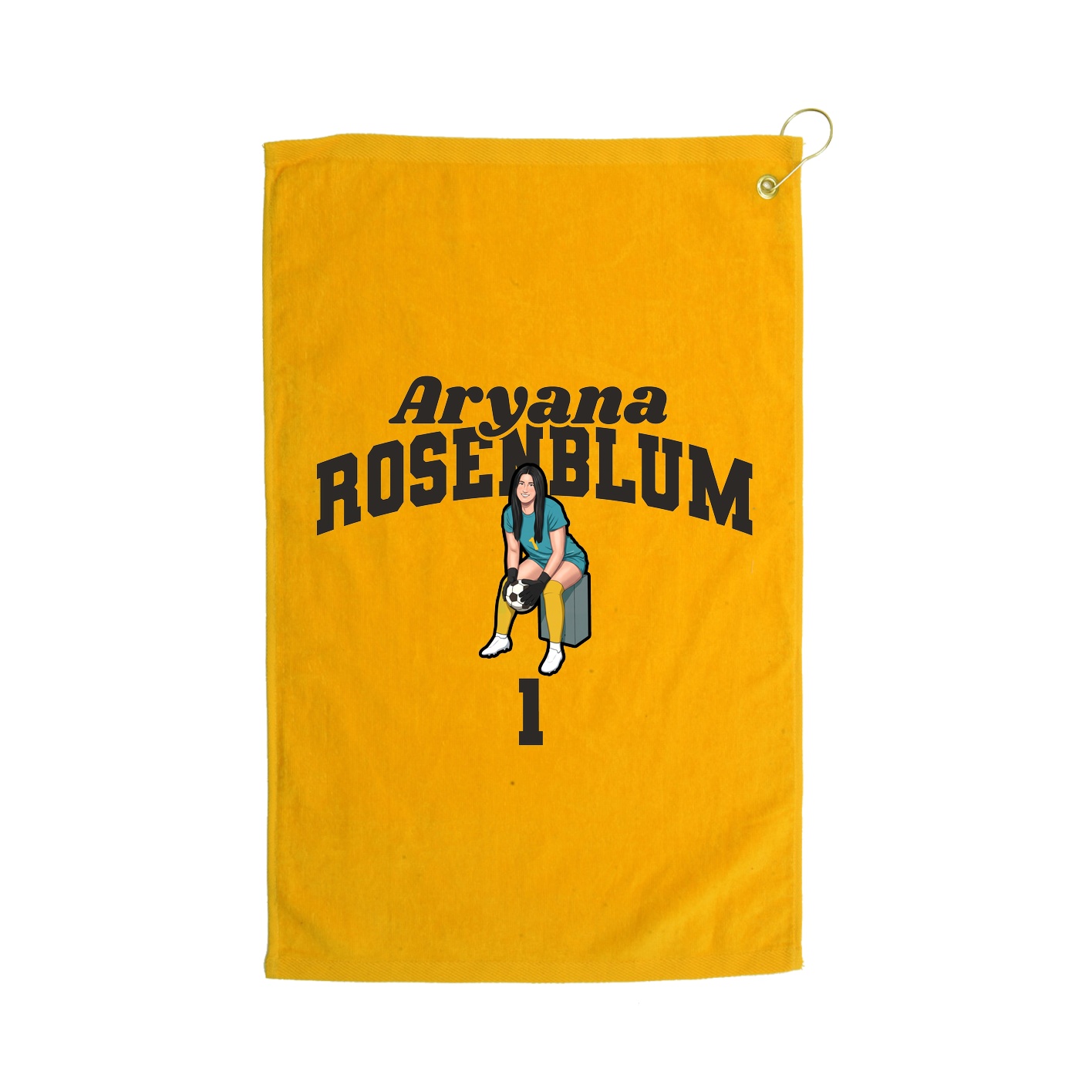 Golf Towel — Signature Arch in Gold