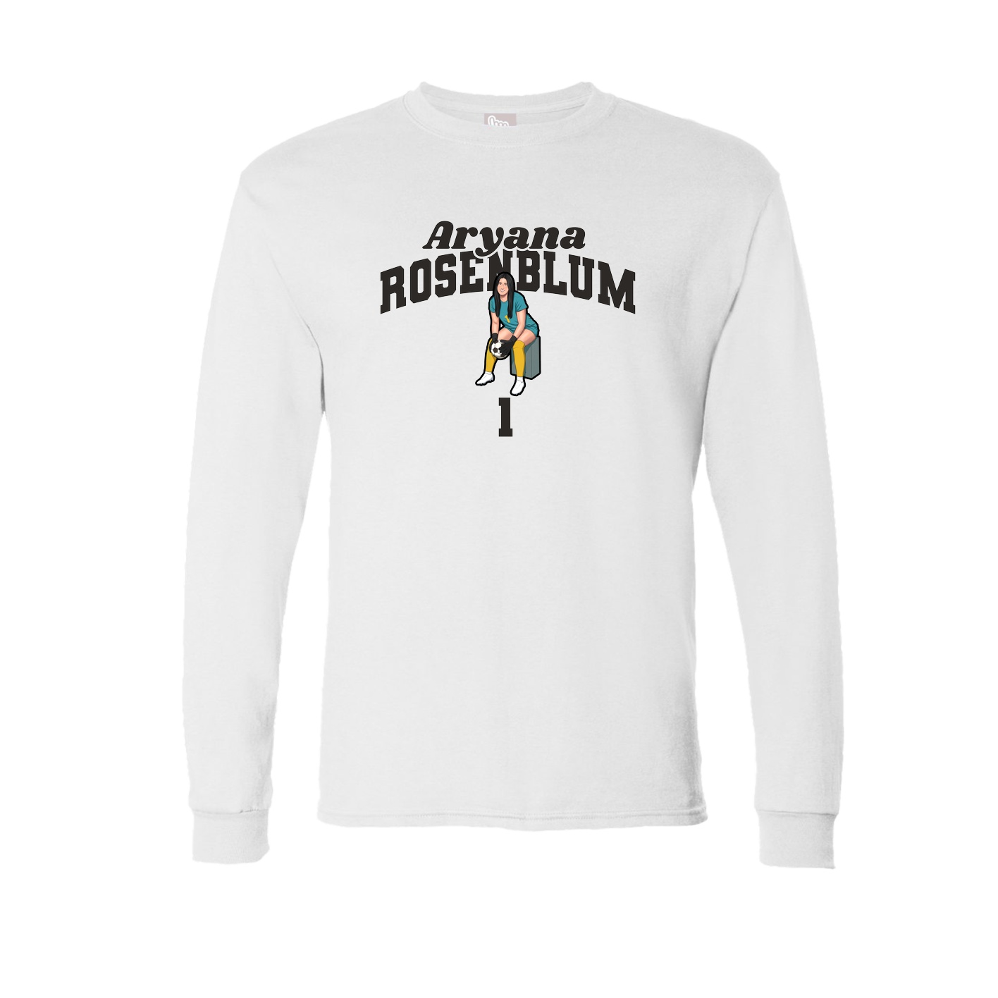 Long Sleeve Tee — Signature Arch in White