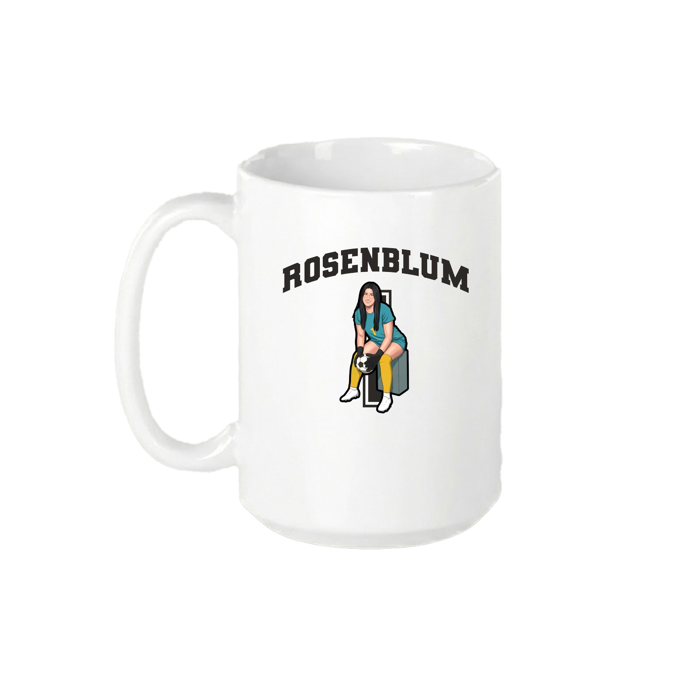 15oz Coffee Mug — Number in White
