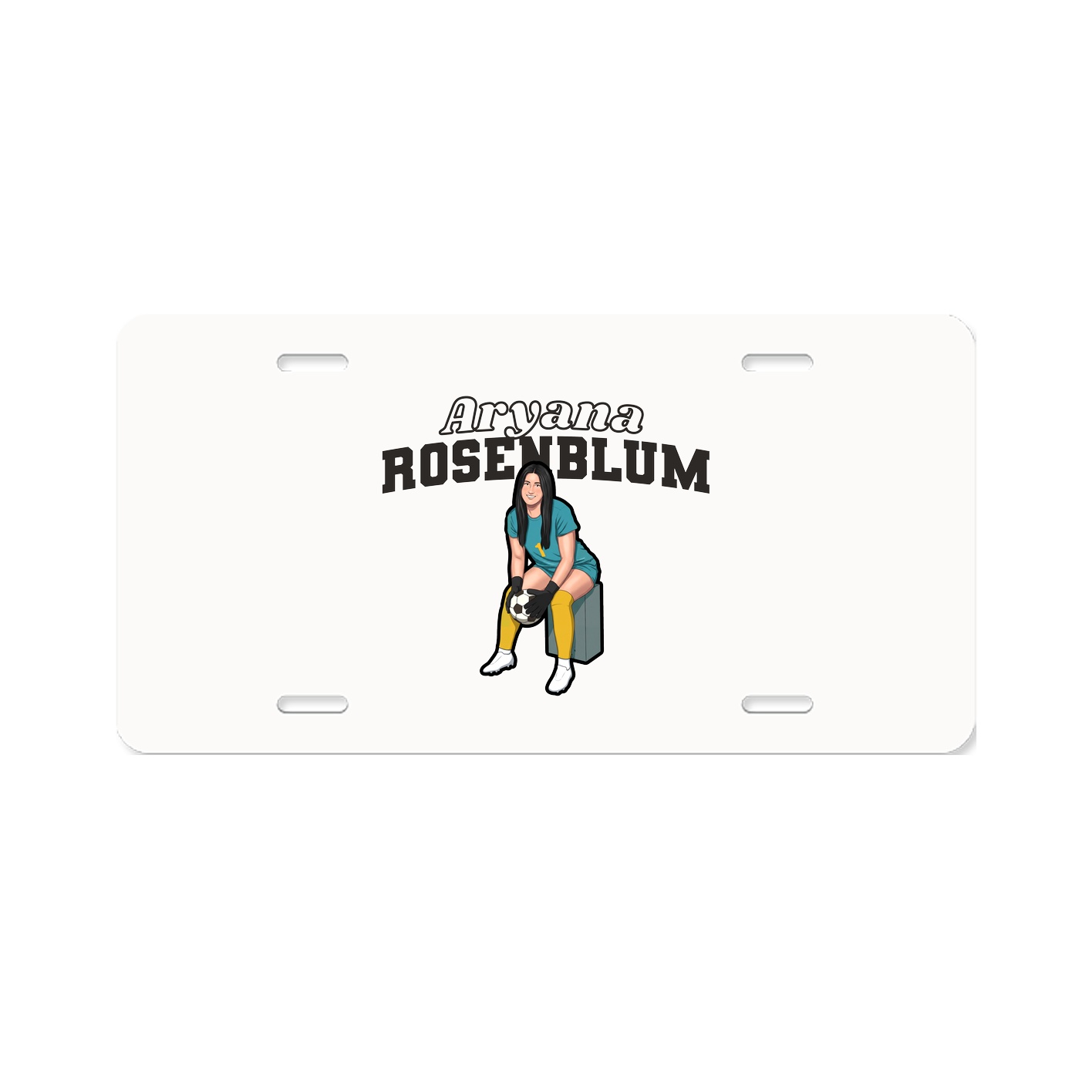 License Plate — Name Arch in Classic