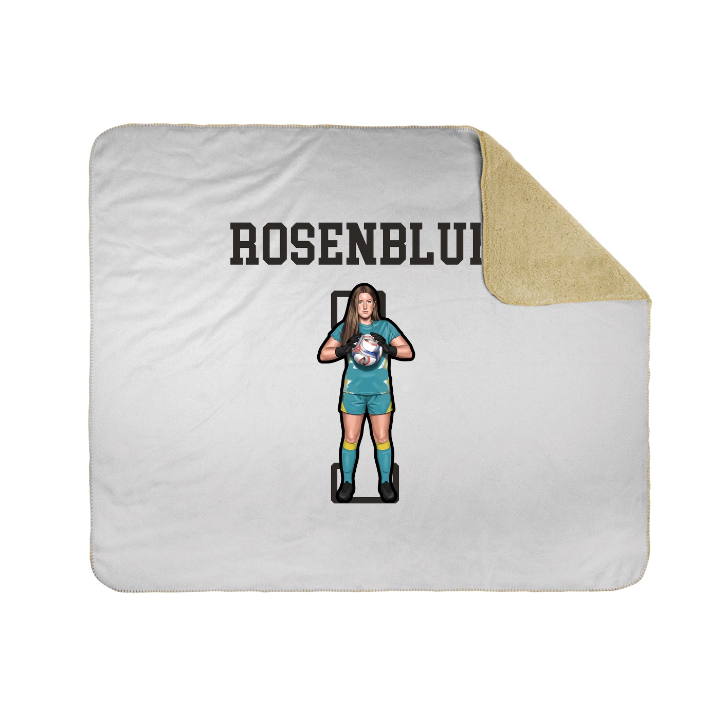 Throw Blanket — Shirsey in White