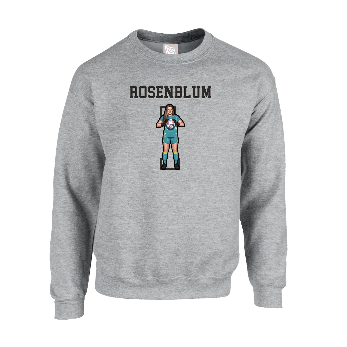 Fleece Crew — Shirsey in Grey
