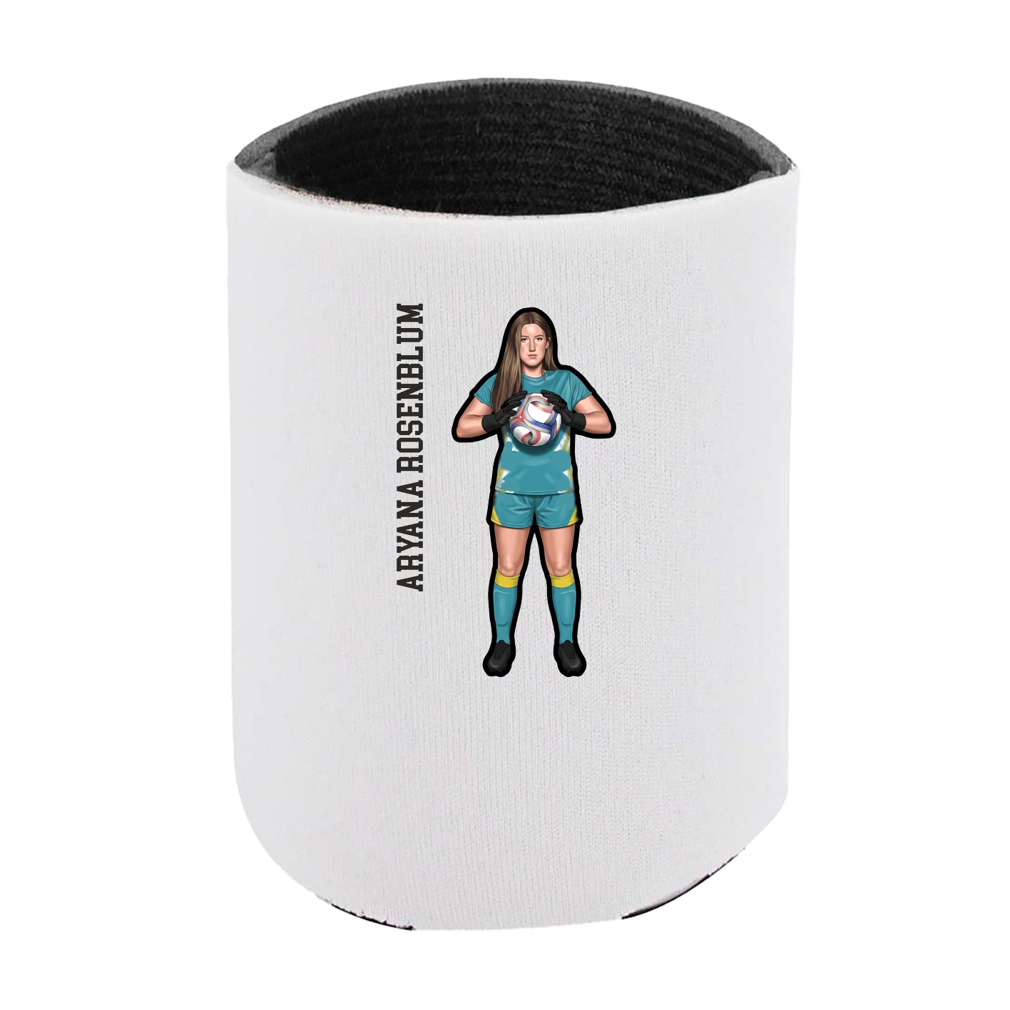 Can Holder — Name Vertical in White