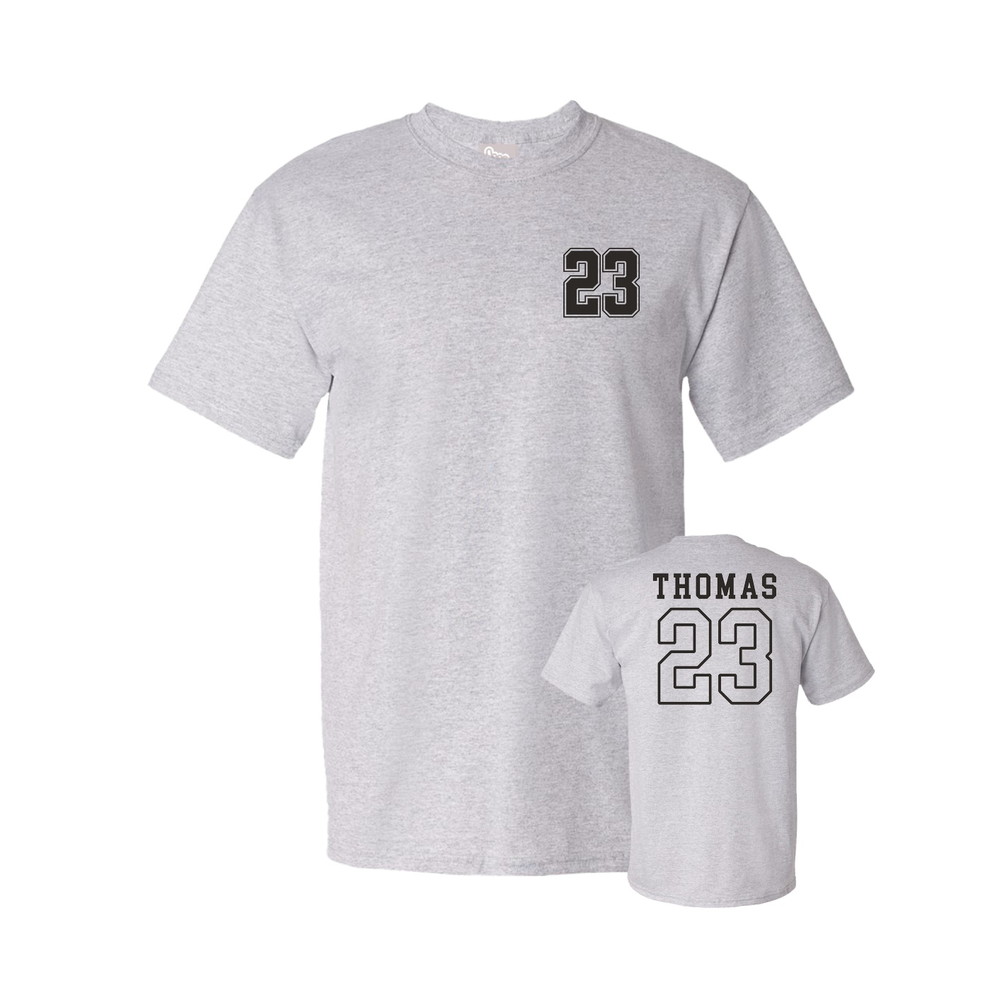 Tee — Chest Back in Grey