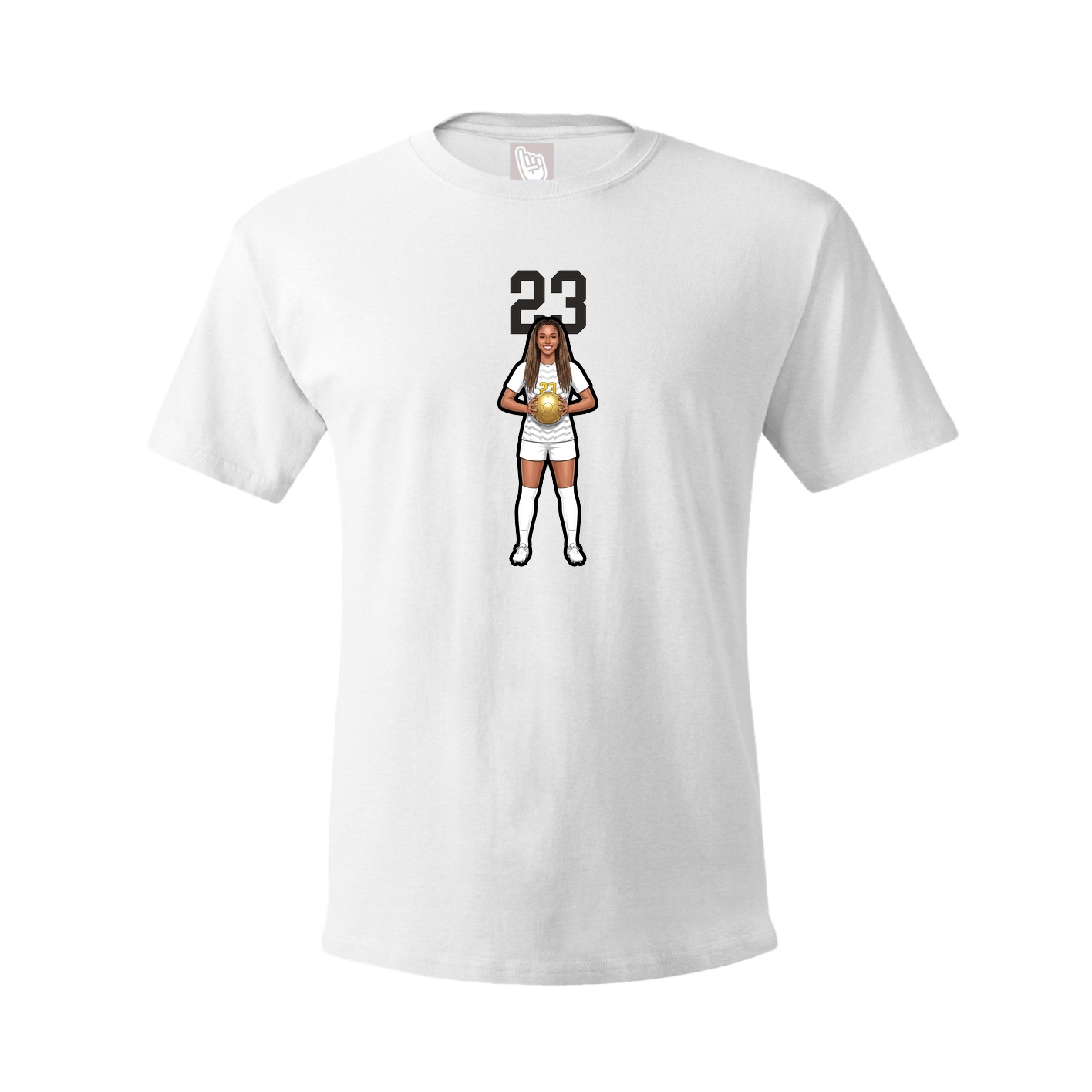 Tee — Number Top in White