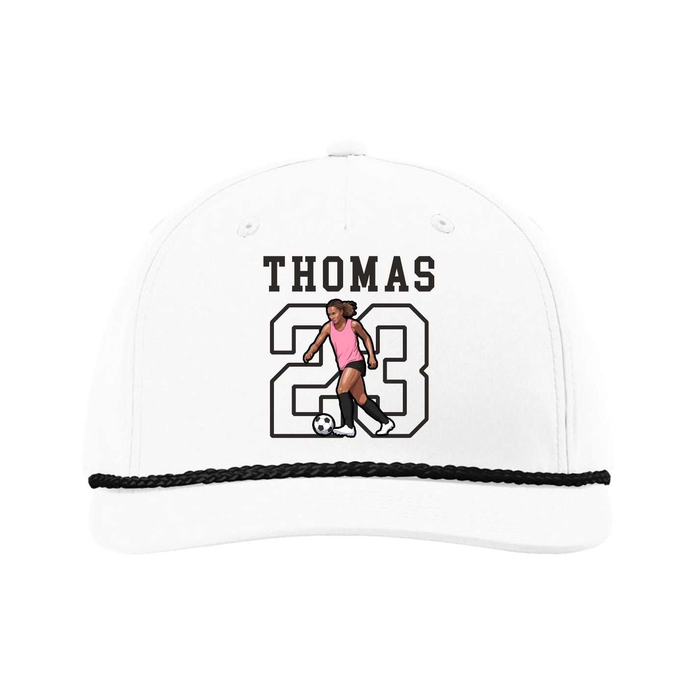 Five-Panel Classic Rope Cap — Shirsey in White