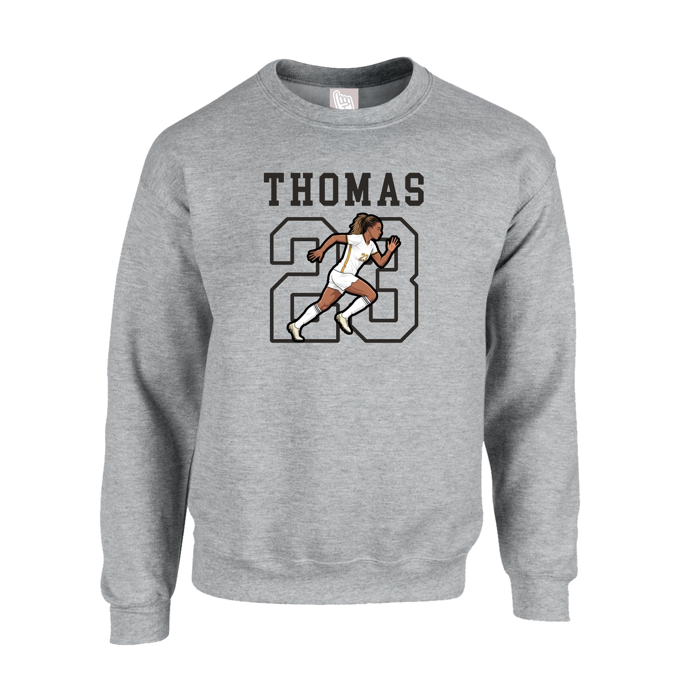 Fleece Crew — Shirsey in Grey