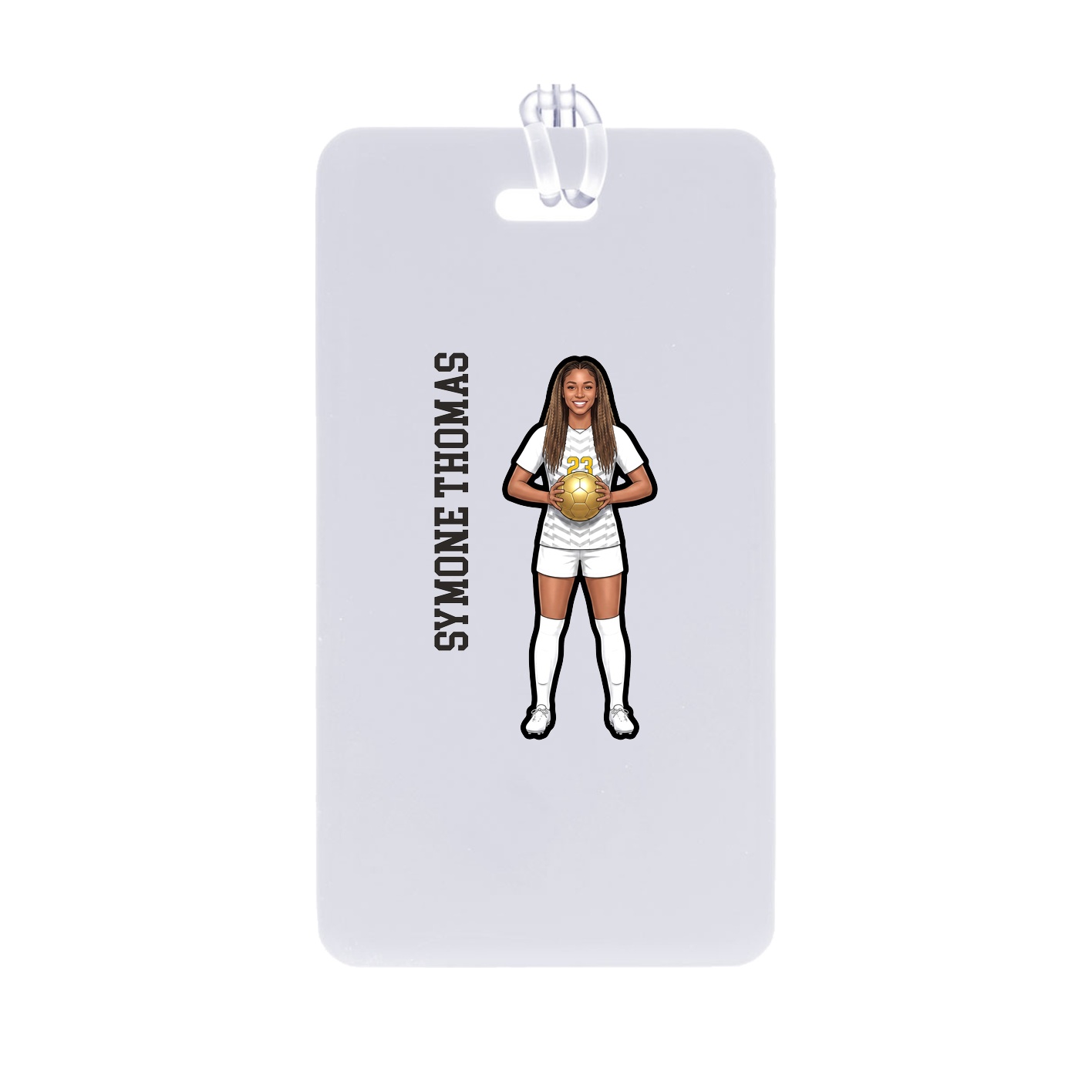 Bag Tag — Name Vertical in Classic