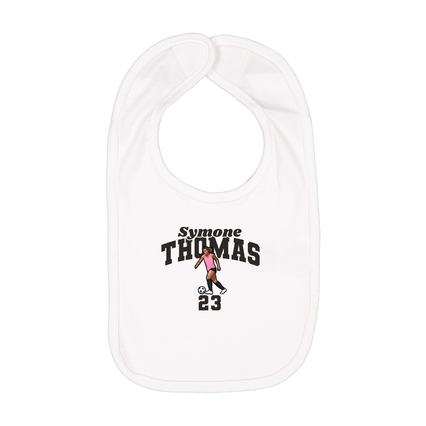 Infant Bib — Signature Arch in White