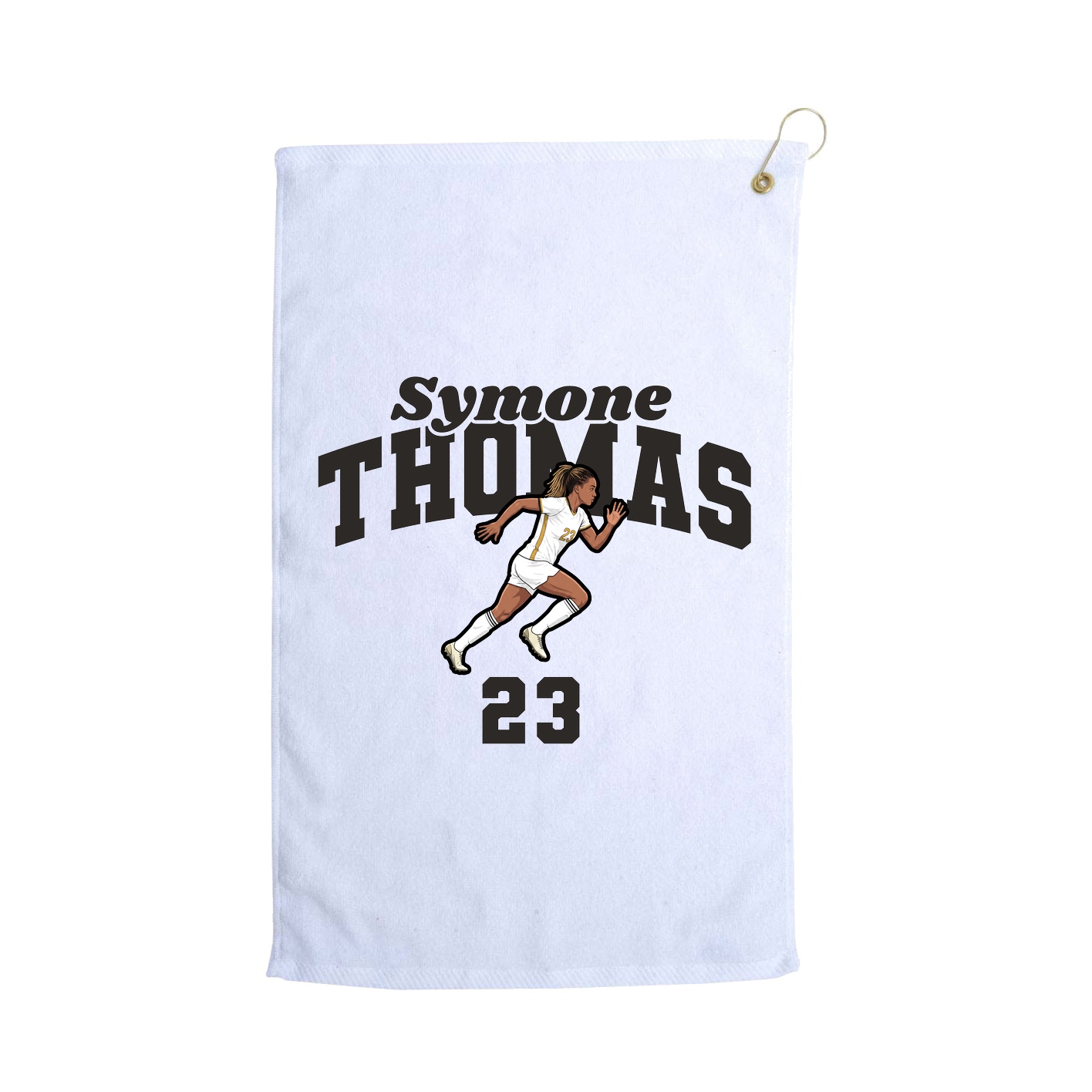 Golf Towel — Signature Arch in White