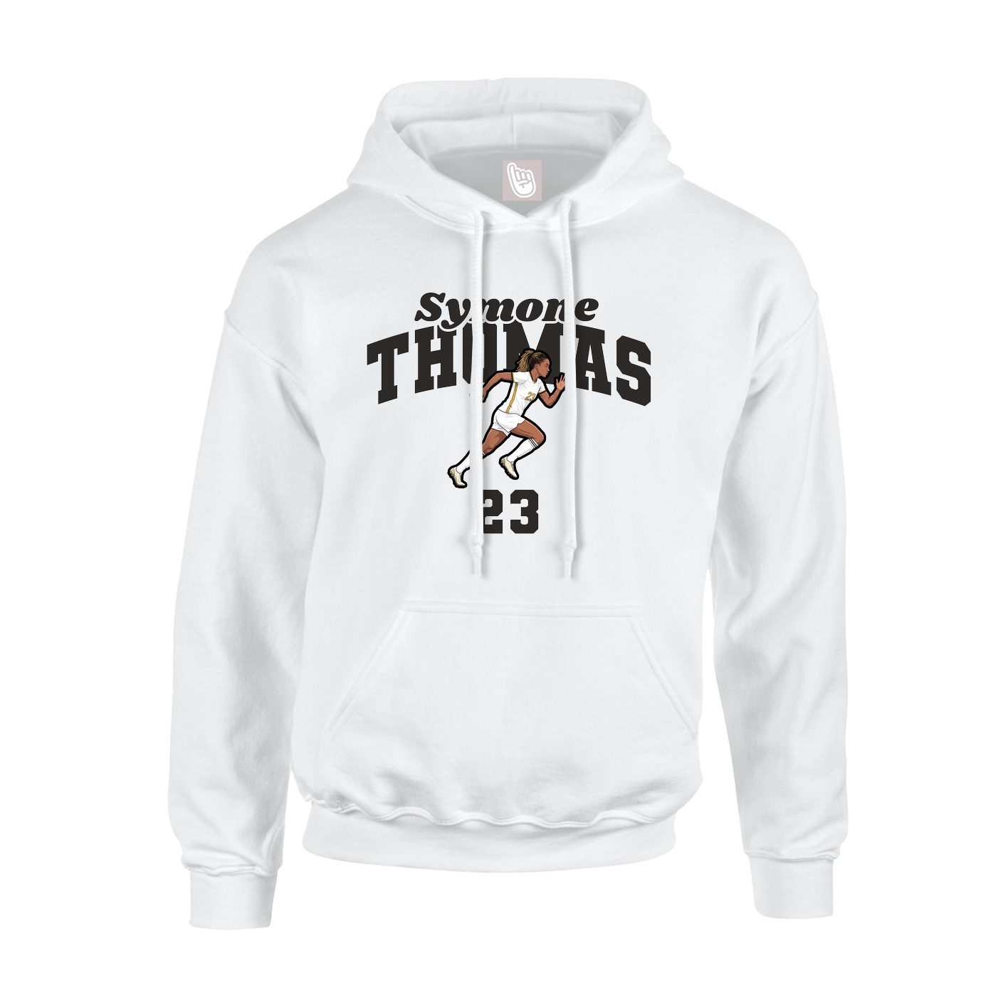 Hoodie — Signature Arch in White