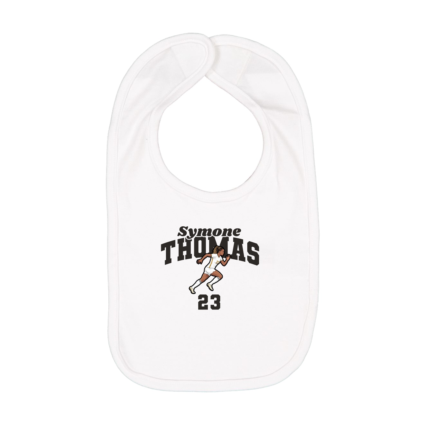 Infant Bib — Signature Arch in White