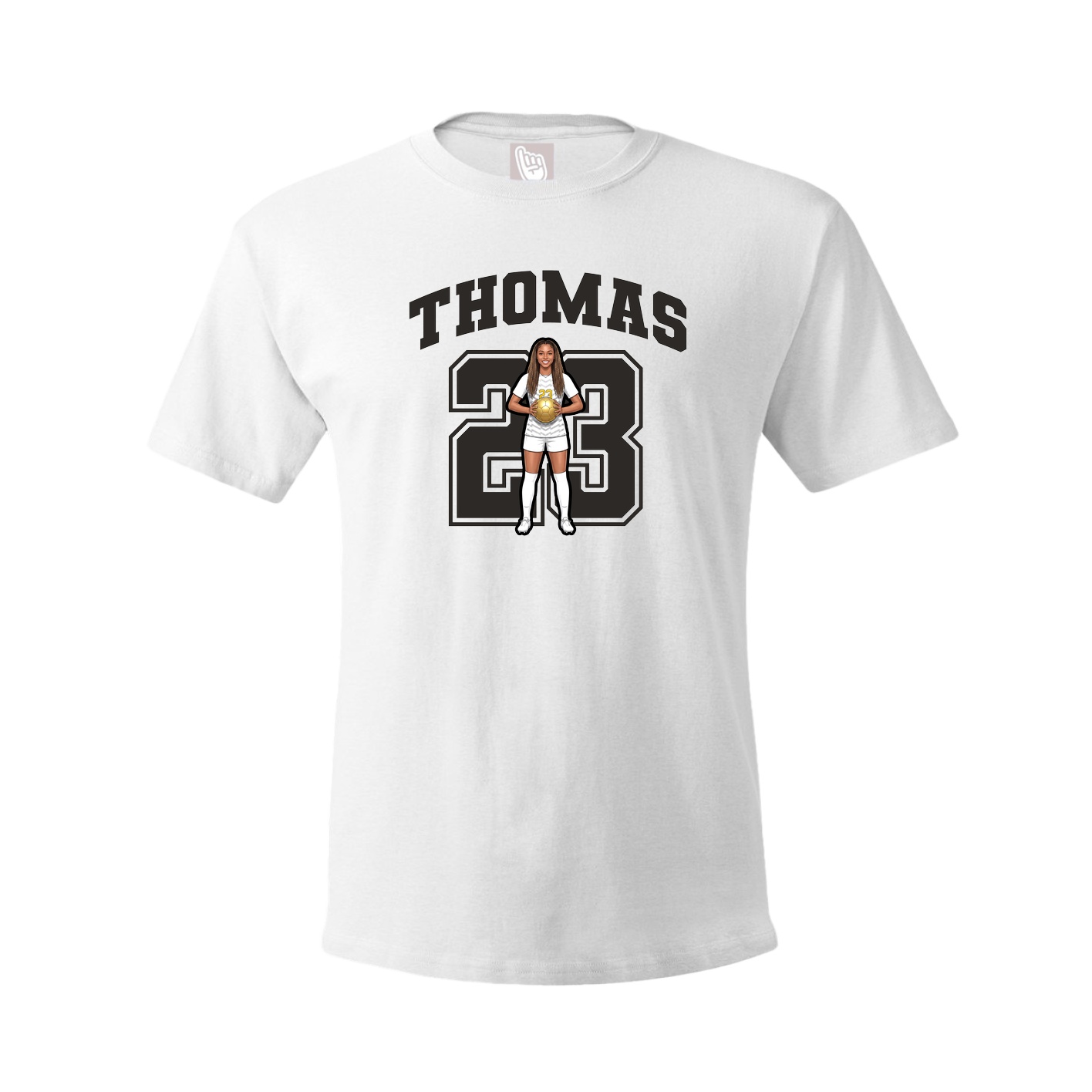 Tee — Number in White
