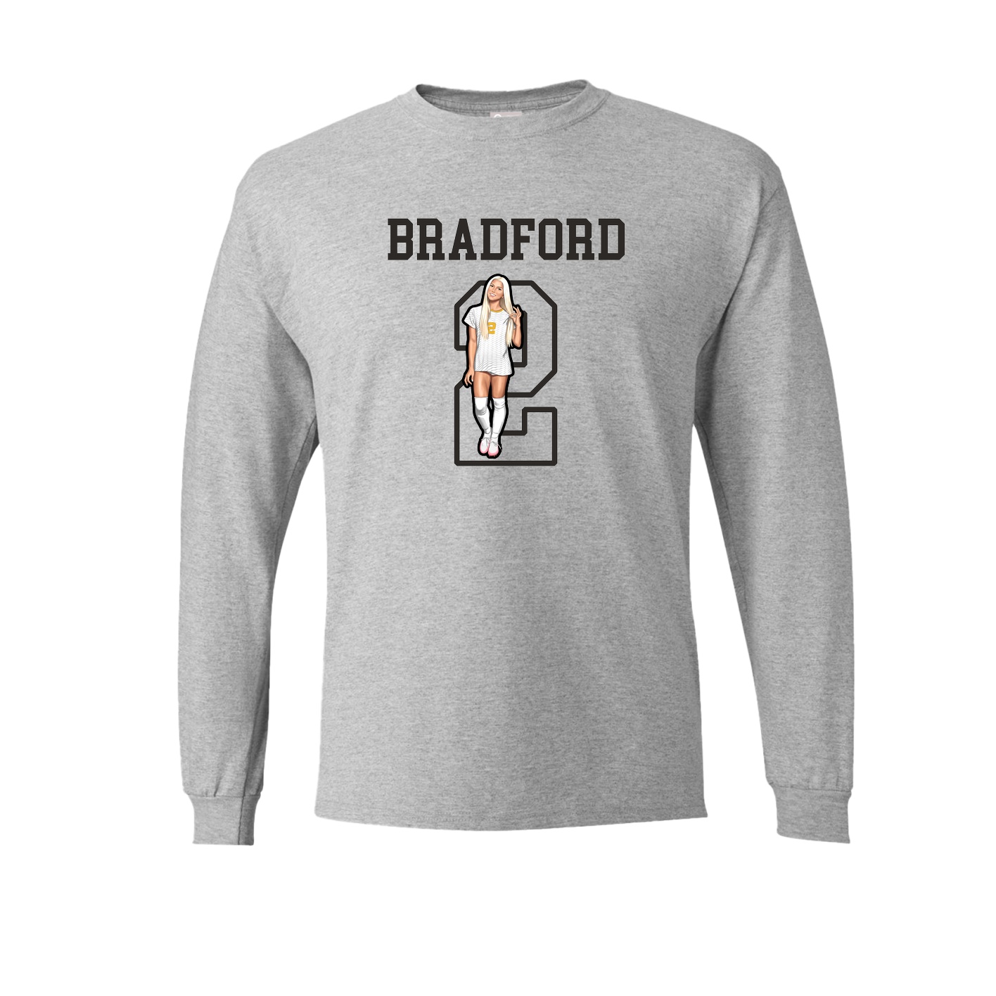 Long Sleeve Tee — Shirsey in Grey
